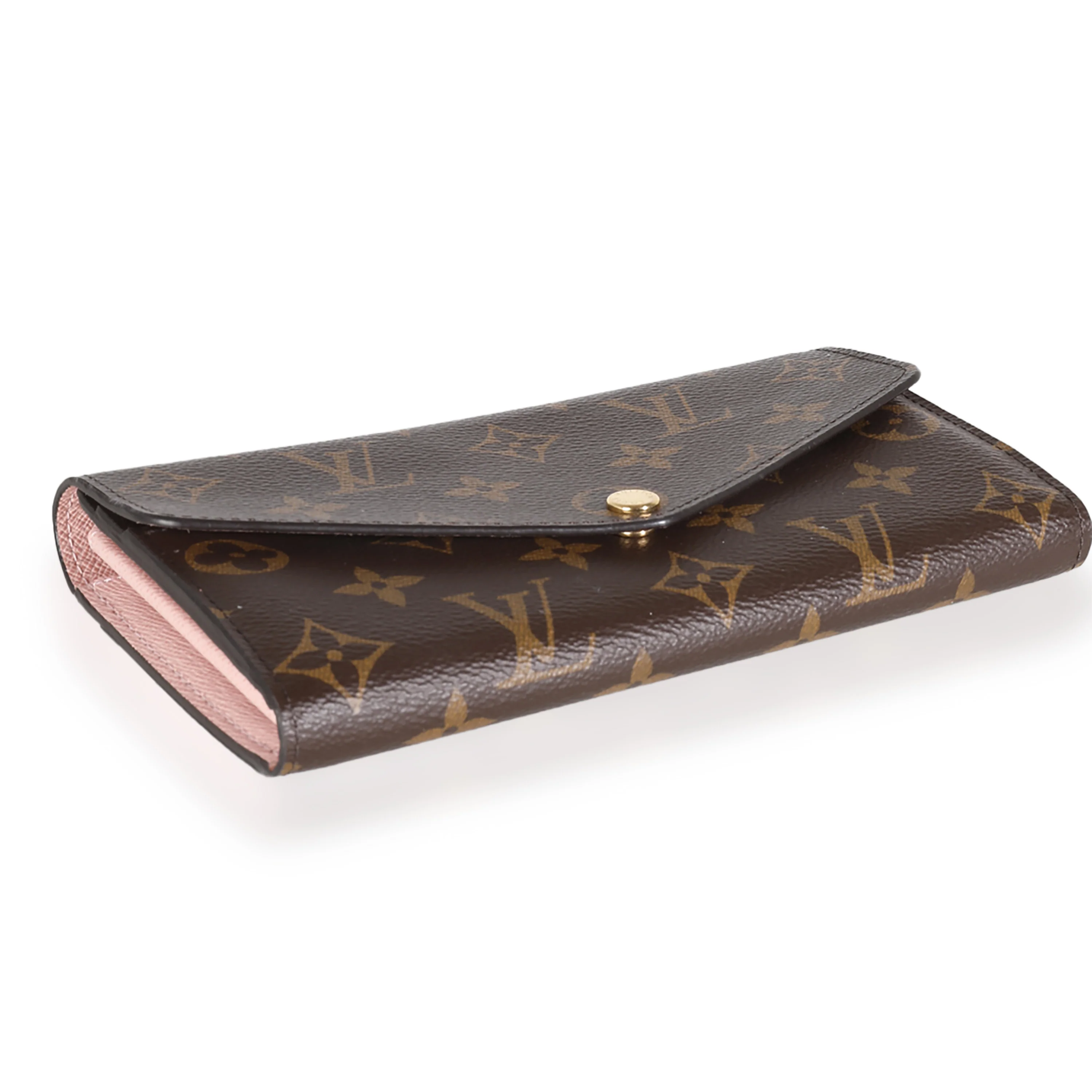 Rose Ballerine Monogram Canvas Sarah Wallet - Image 6