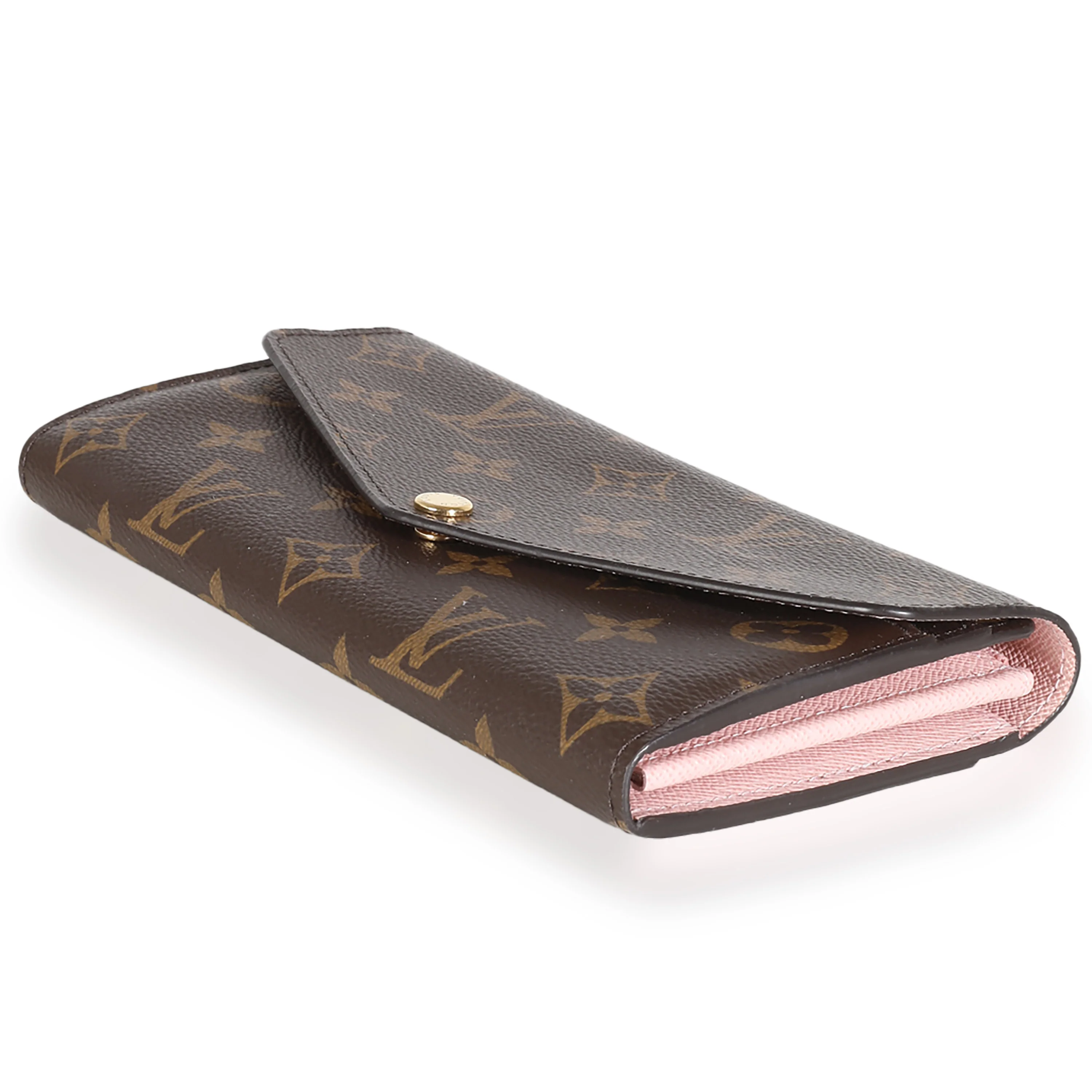 Rose Ballerine Monogram Canvas Sarah Wallet - Image 7