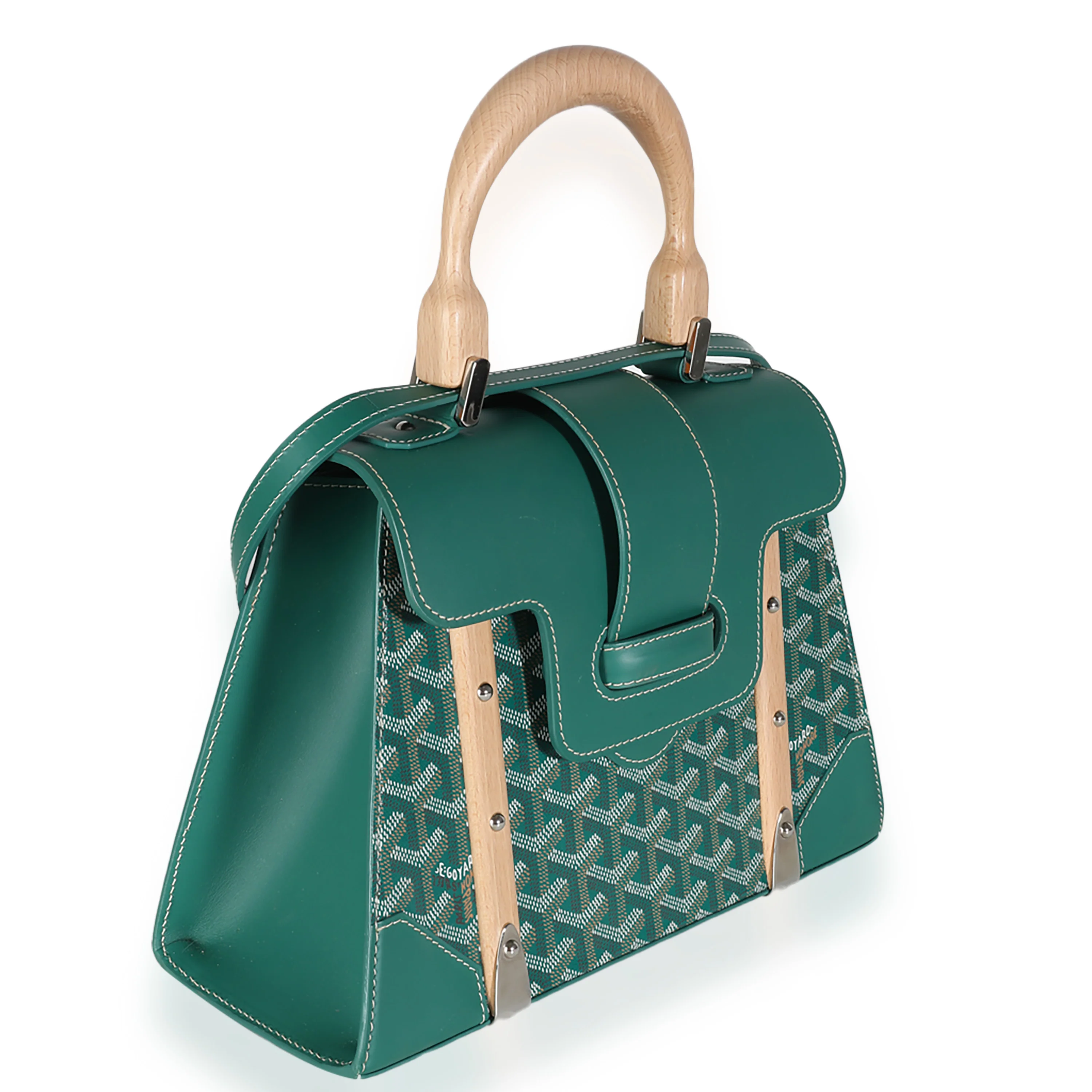 Green Goyardine Canvas Saigon PM - Image 3