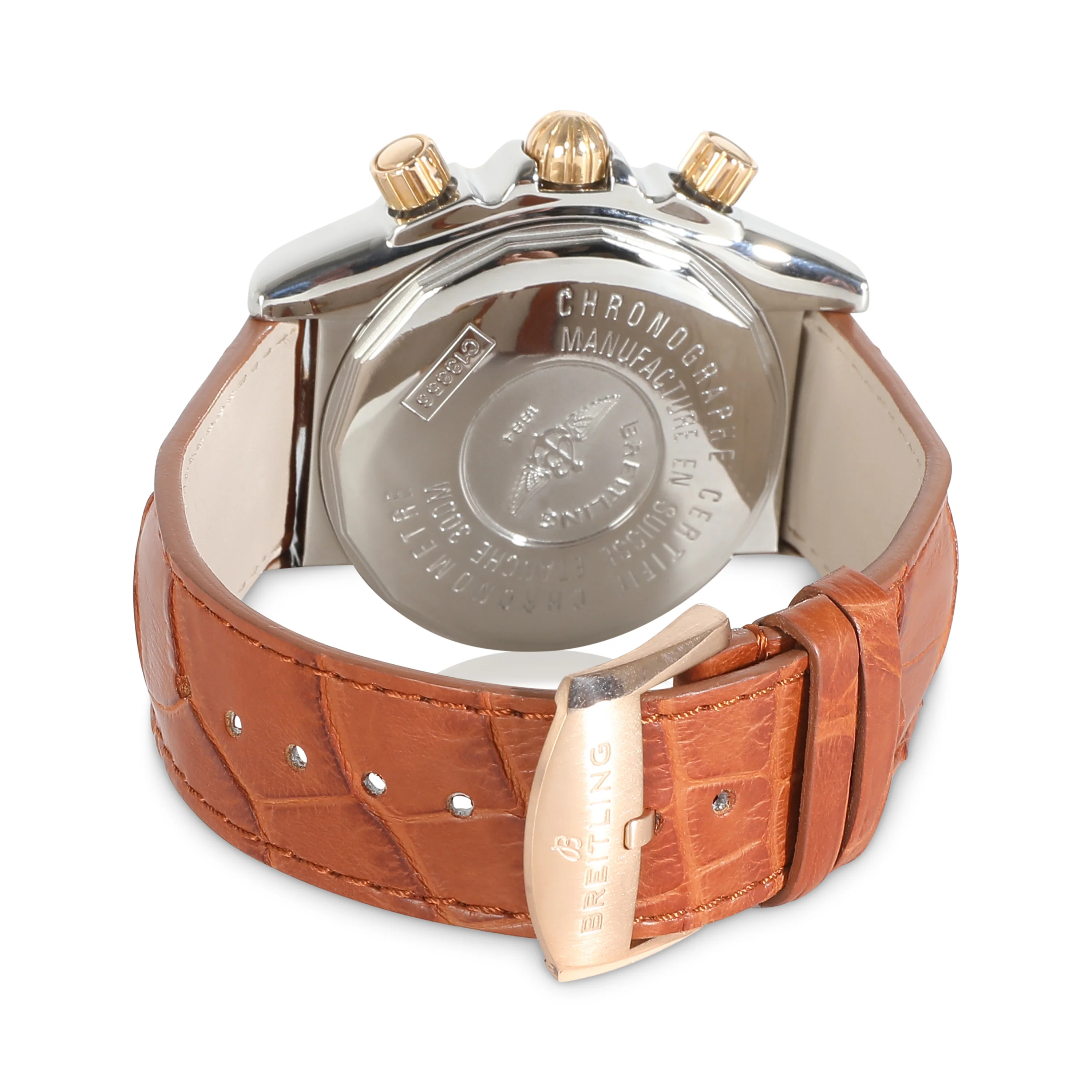 Chronomat Evolution C13356 Mens Watch in 18kt Stainless Steel/Rose Go - Image 4