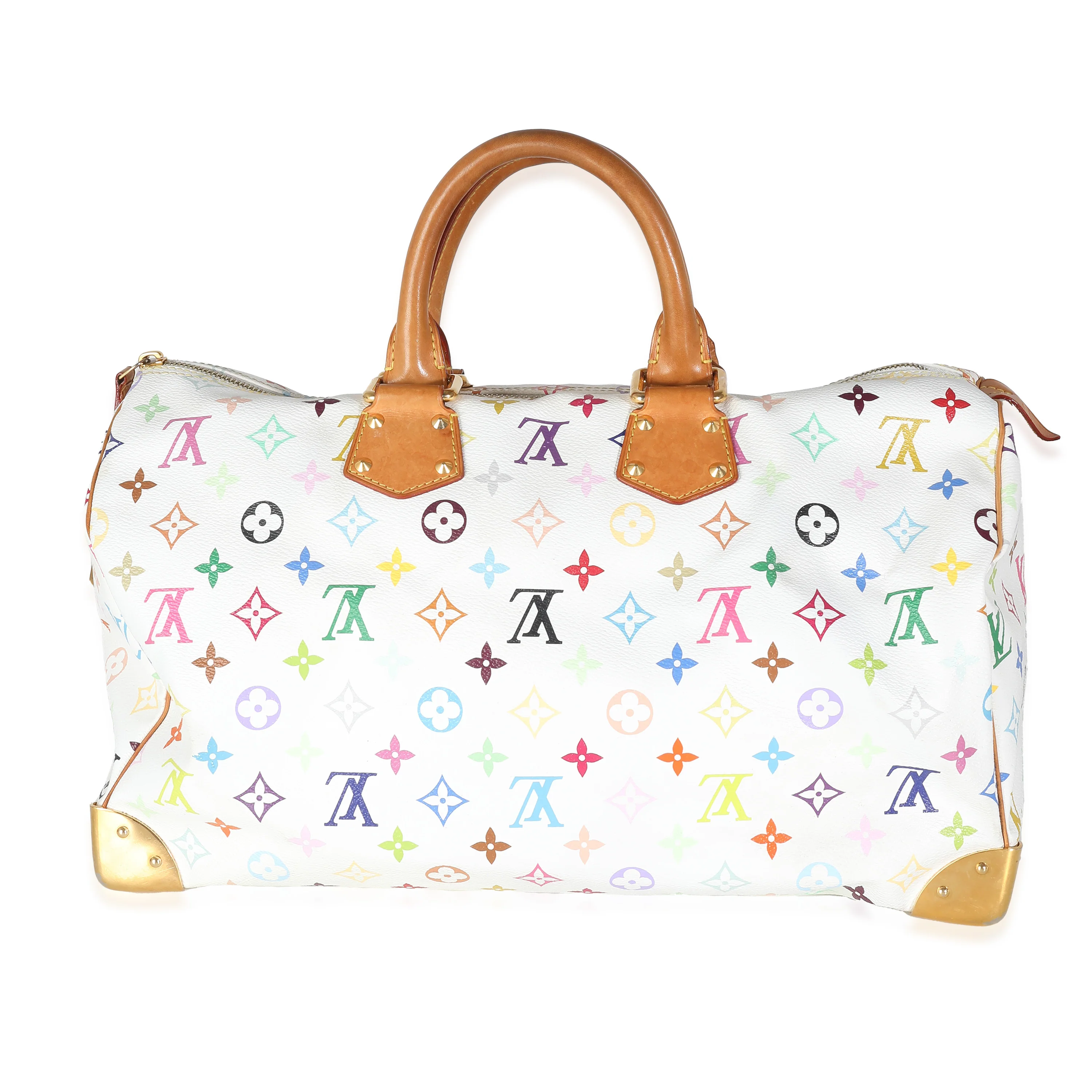 White Multicolor Canvas Speedy 40 - Image 4