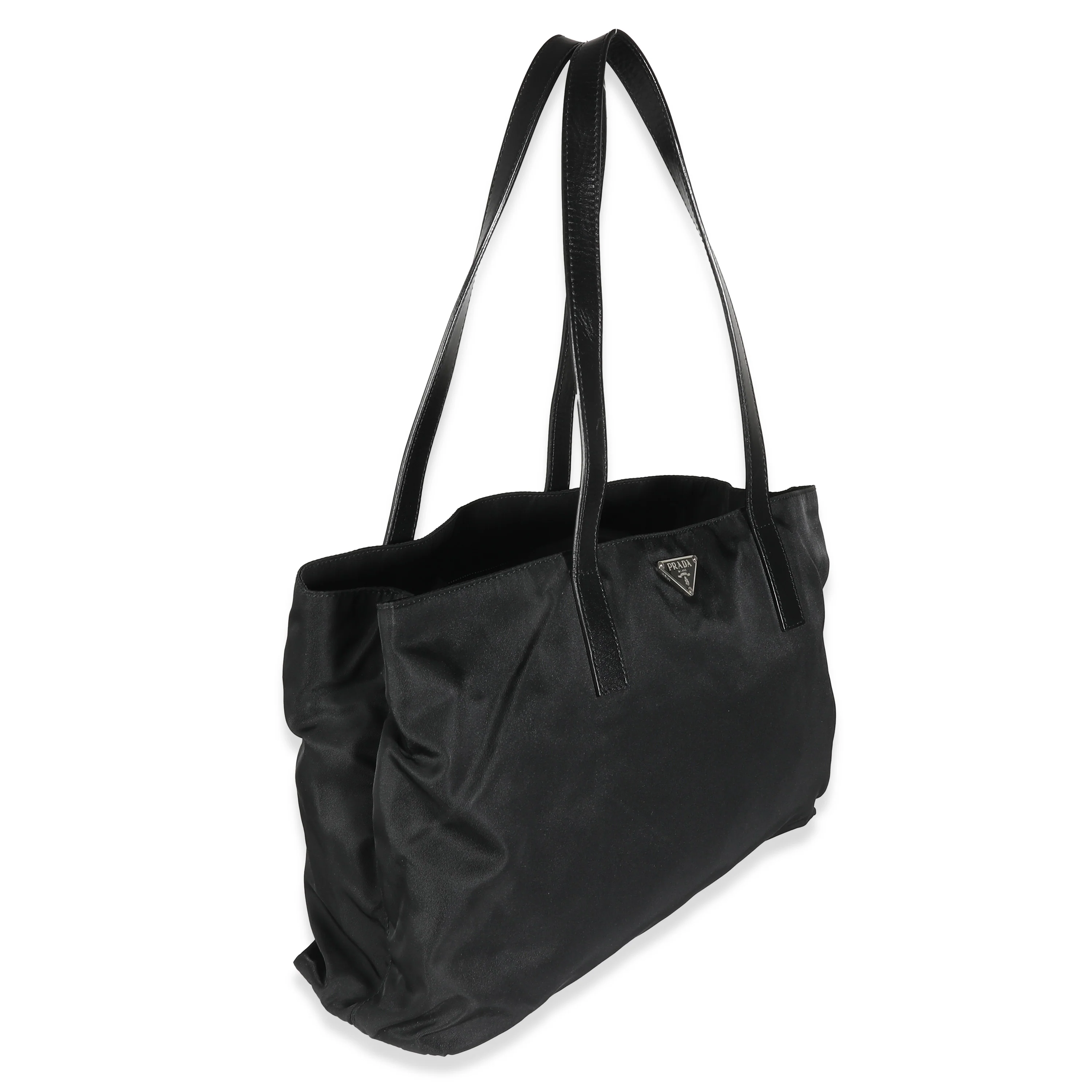 Black Nylon Logo Tote - Image 3