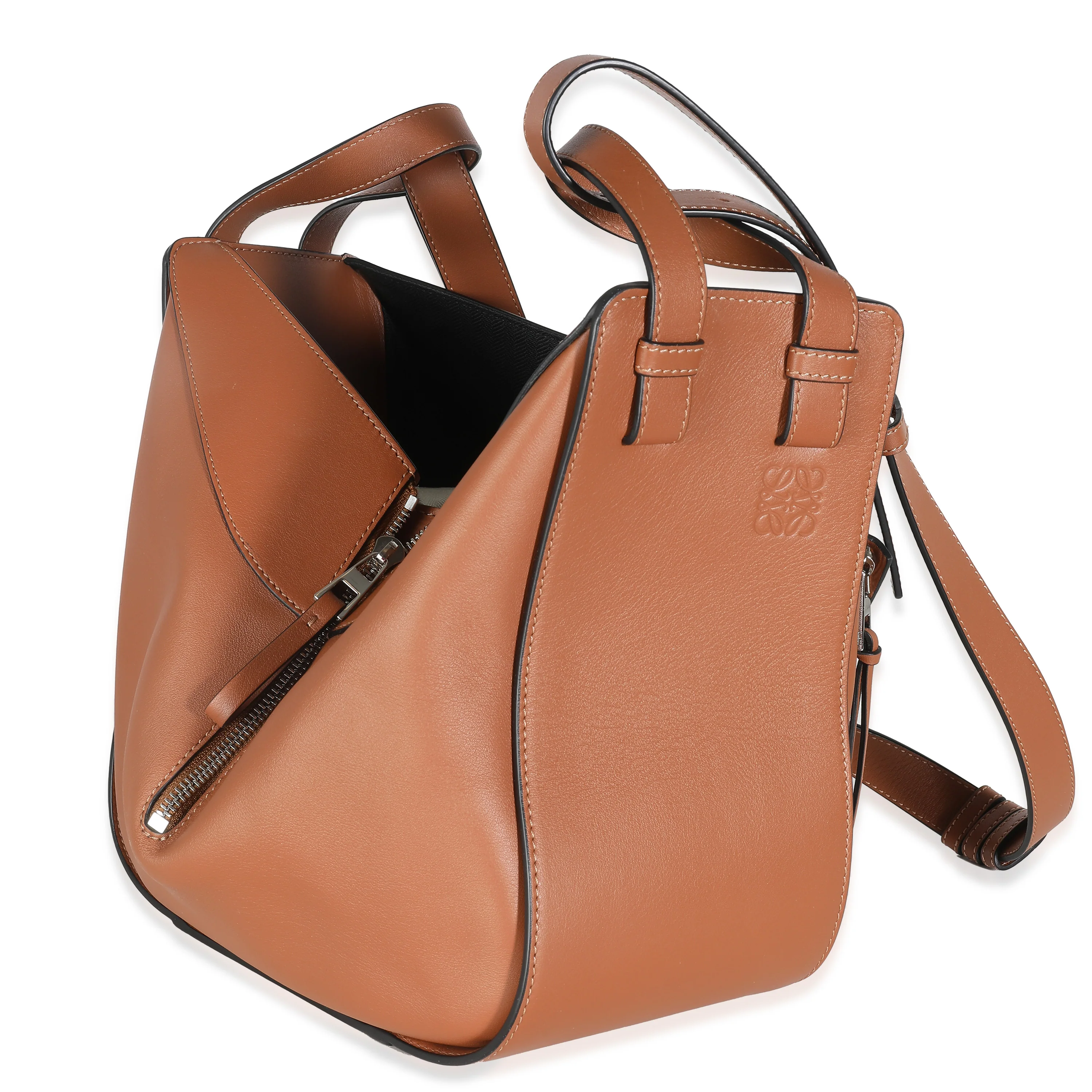 Tan Calfskin Small Hammock Bag - Image 2