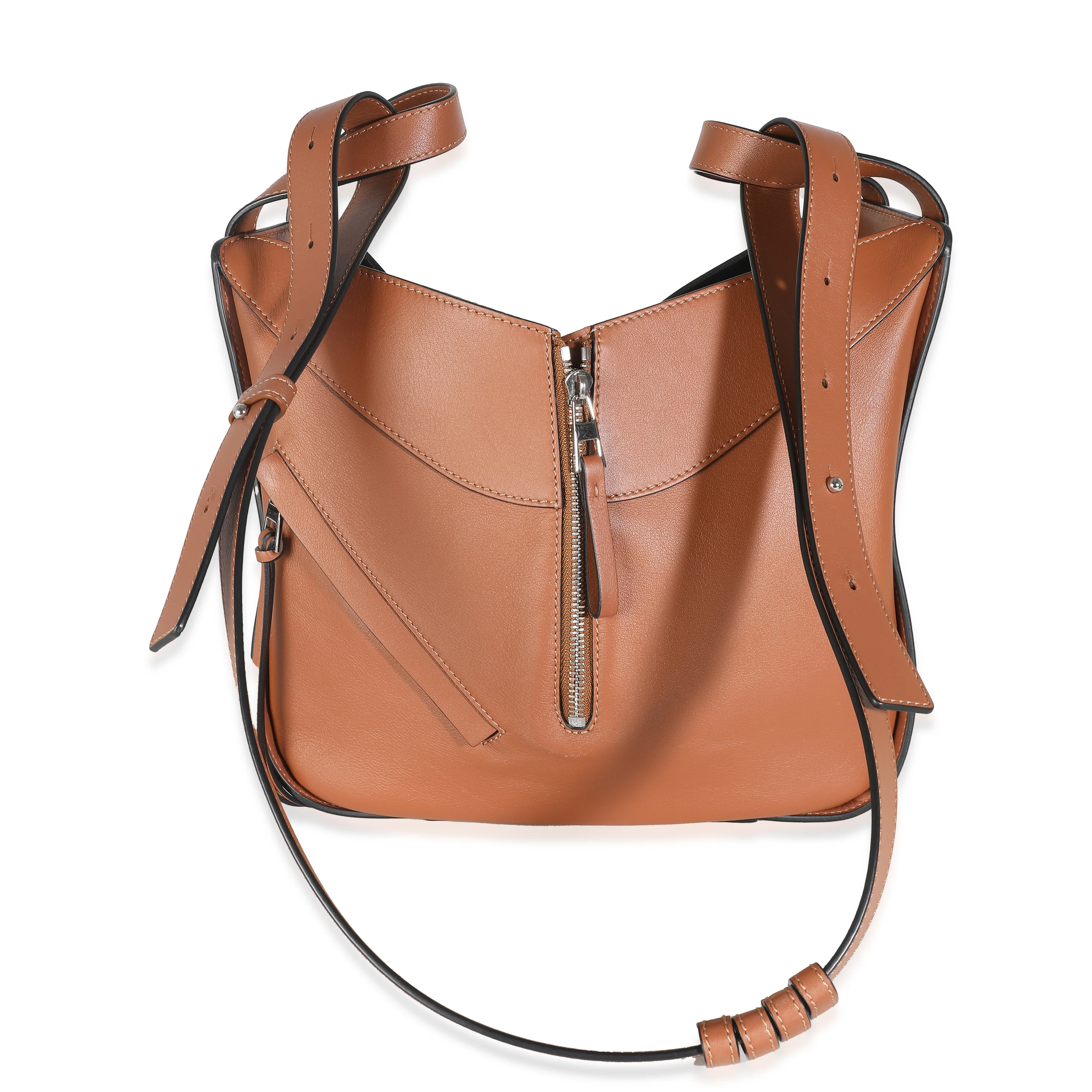 Tan Calfskin Small Hammock Bag - Image 4