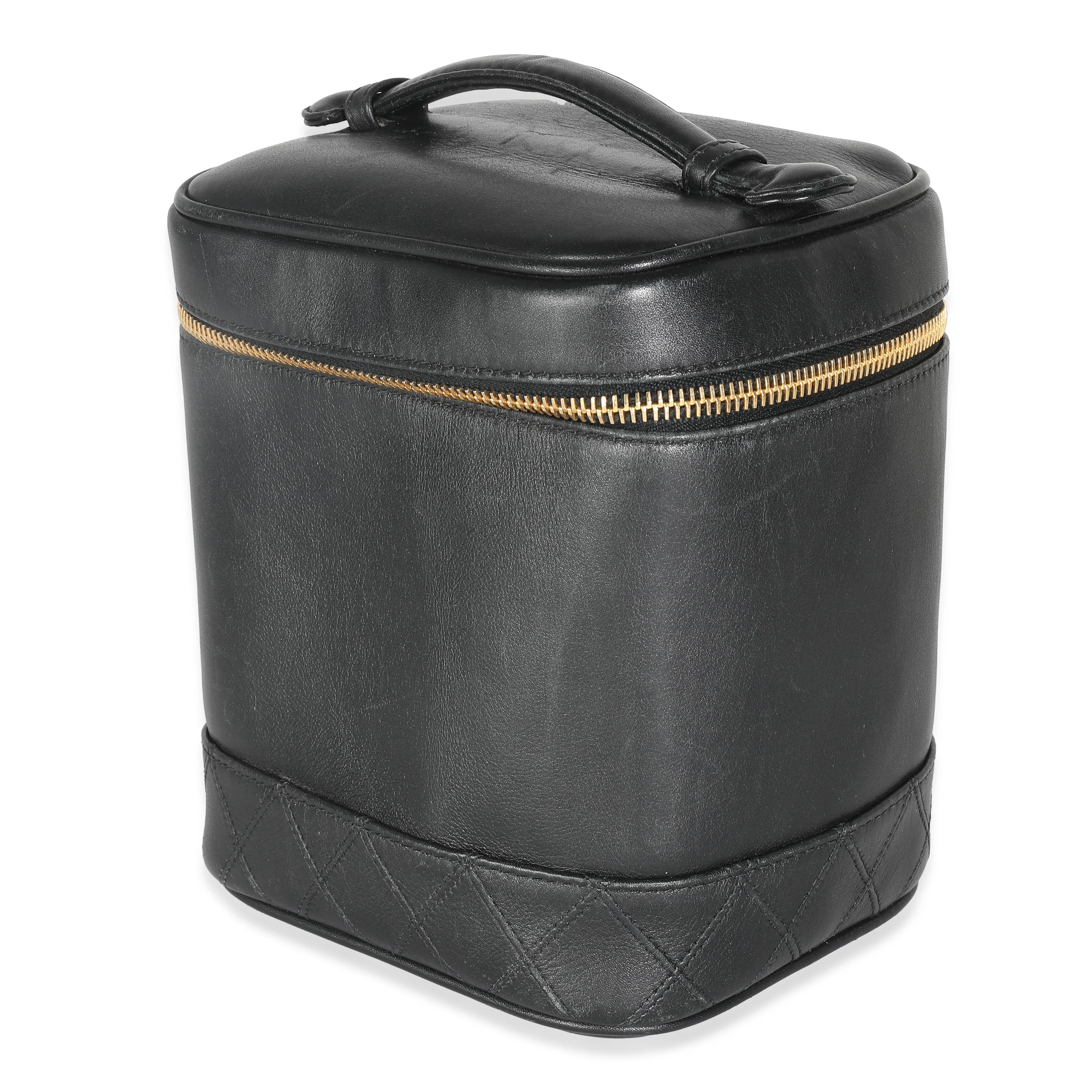 Black Quilted Lambskin Timeless Classic Vanity Case - Image 2