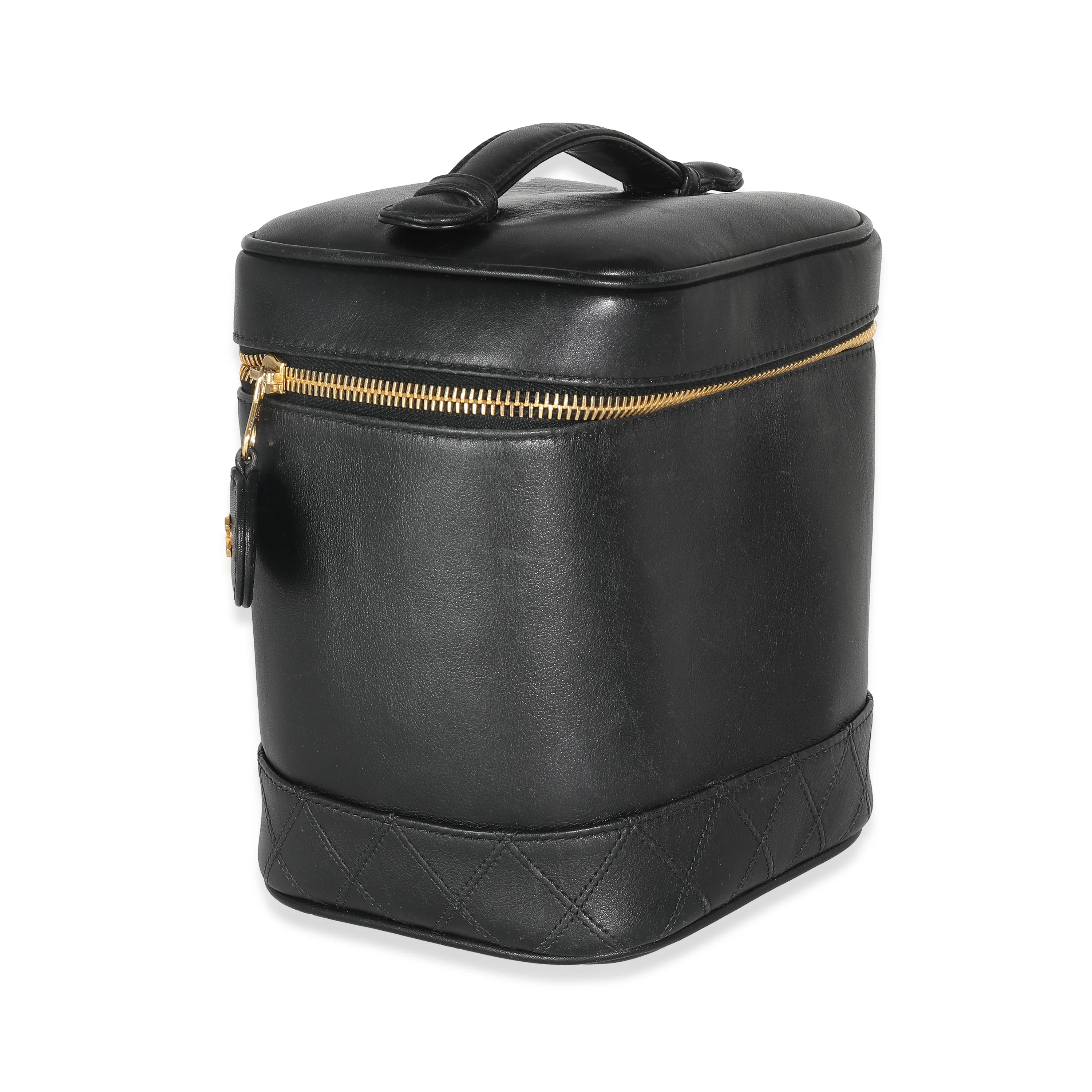 Black Quilted Lambskin Timeless Classic Vanity Case - Image 3