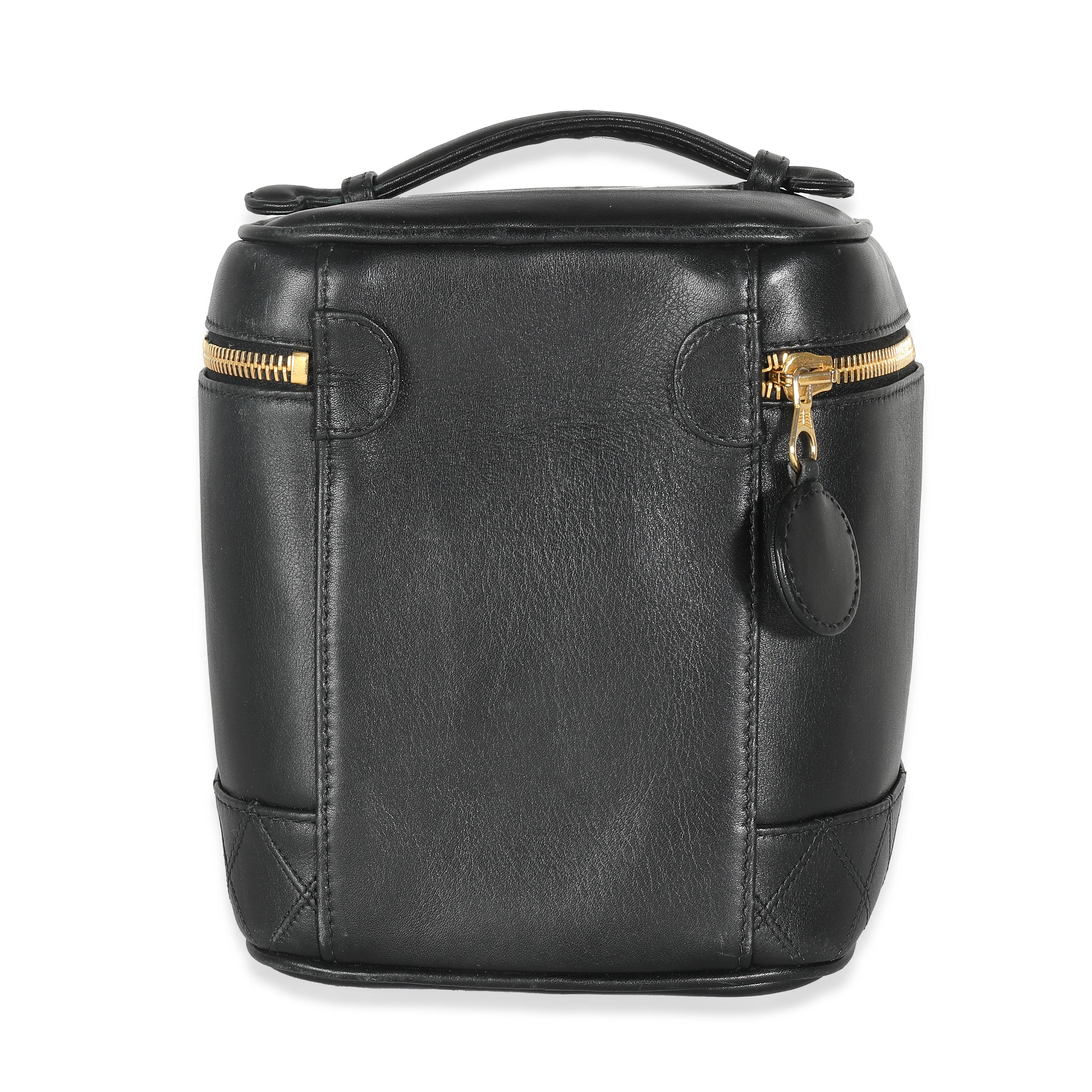 Black Quilted Lambskin Timeless Classic Vanity Case - Image 4