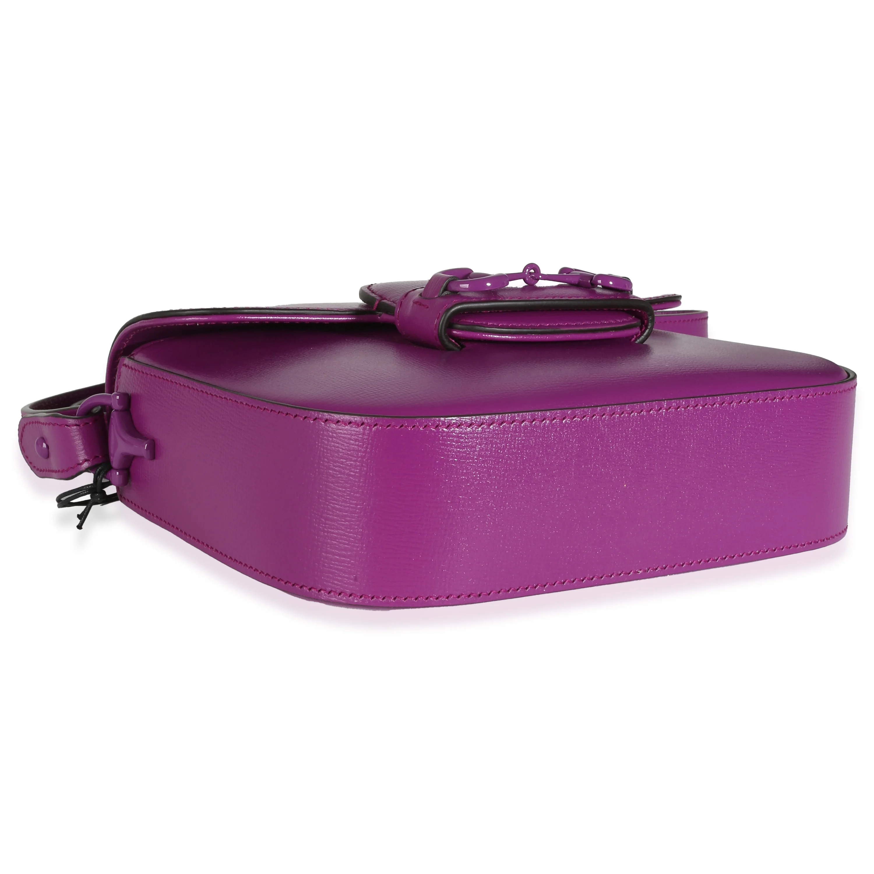 Purple Azalea Calfskin 1955 Horsebit Shoulder Bag - Image 6