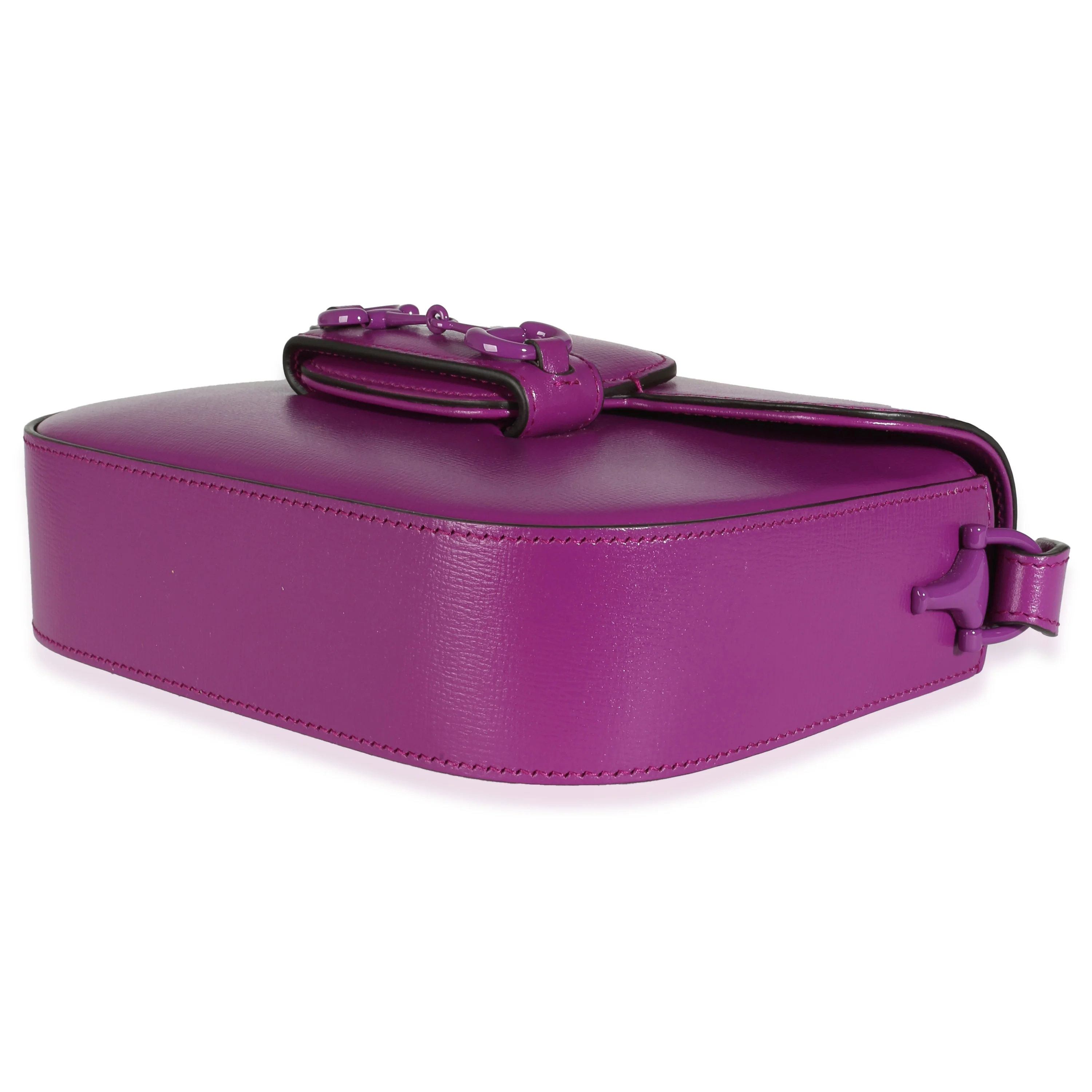 Purple Azalea Calfskin 1955 Horsebit Shoulder Bag - Image 7