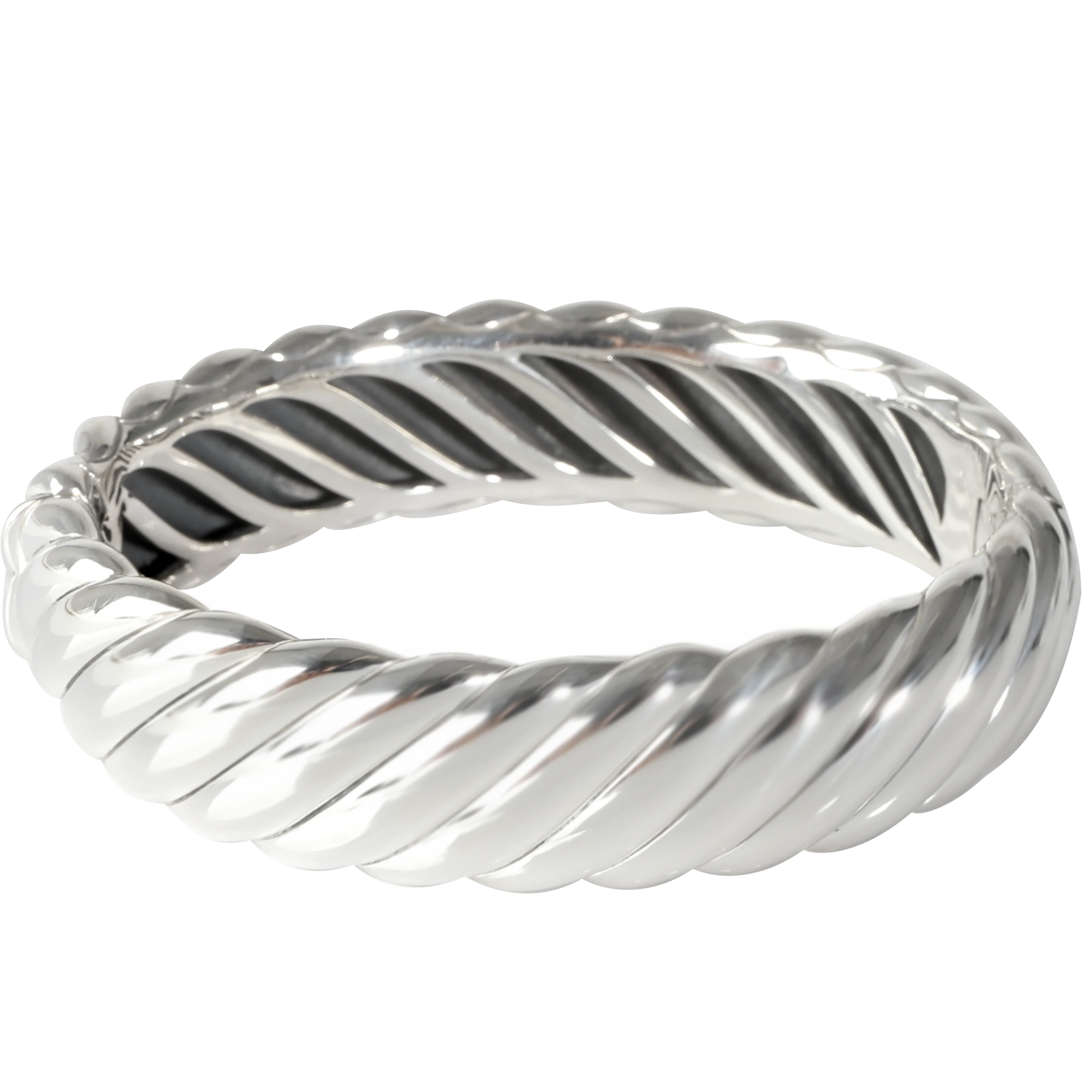 Sculpted Cable Bracelet in  Sterling Silver - Image 2