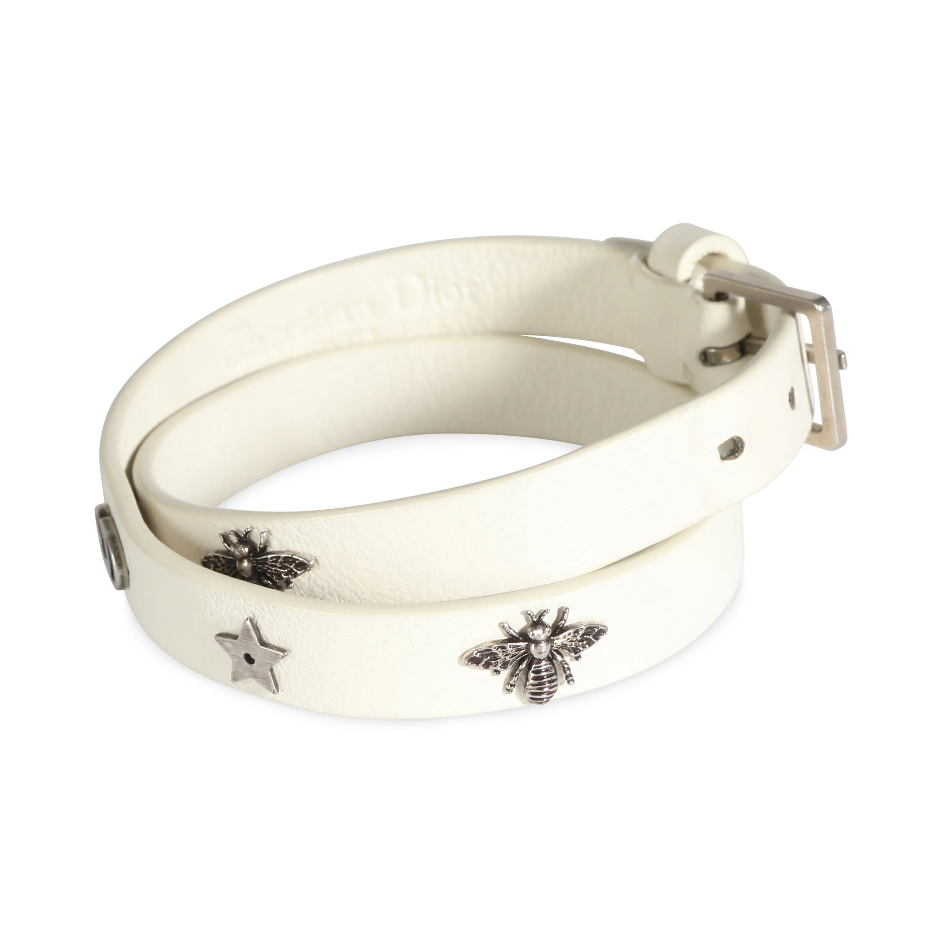 Dior Double Wrap Leather Charm Bracelet - Image 2