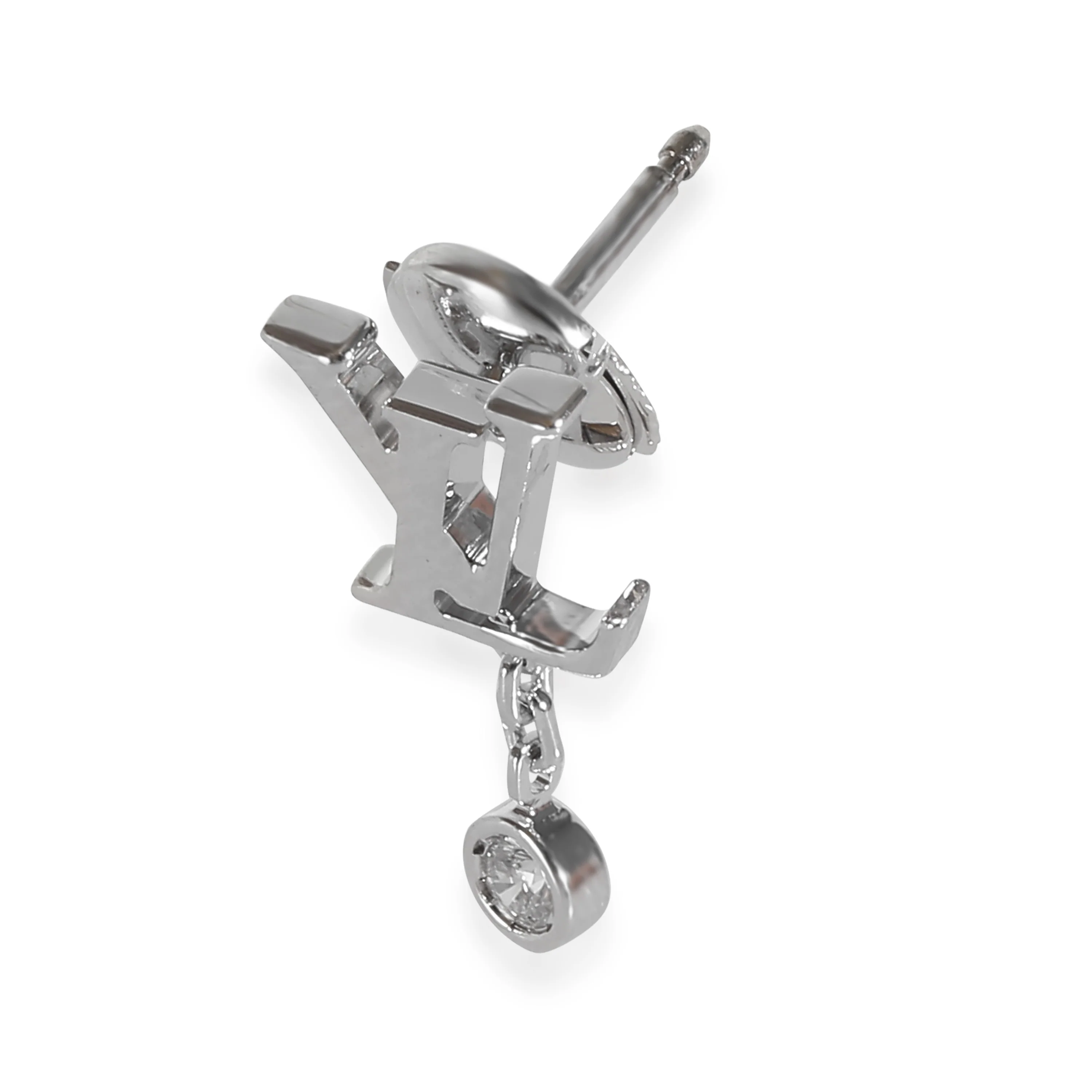 Idylle Blossom Earrings in 18k White Gold 0.03 CTW - Image 2