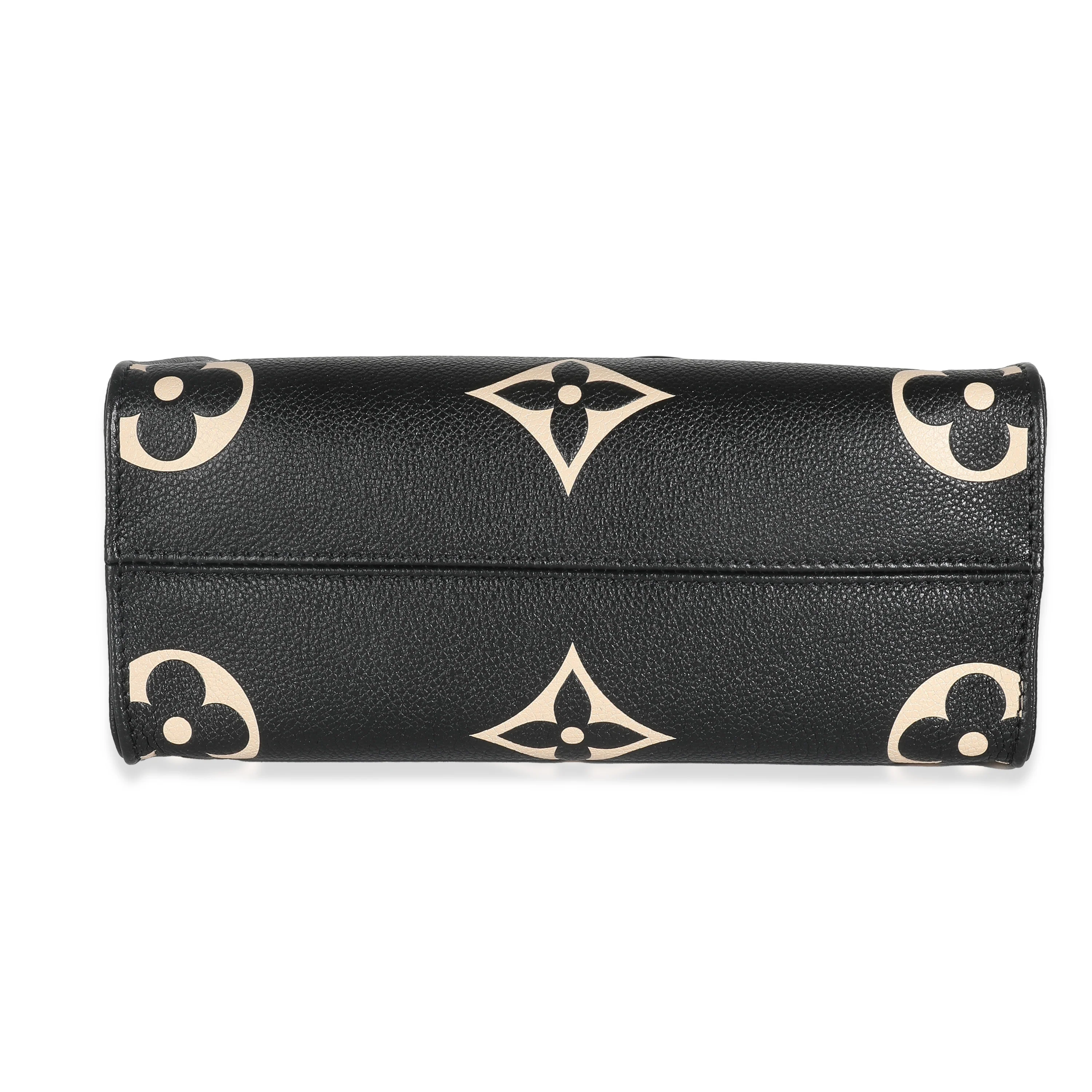 Beige Black Giant Monogram Empreinte Onthego PM - Image 5