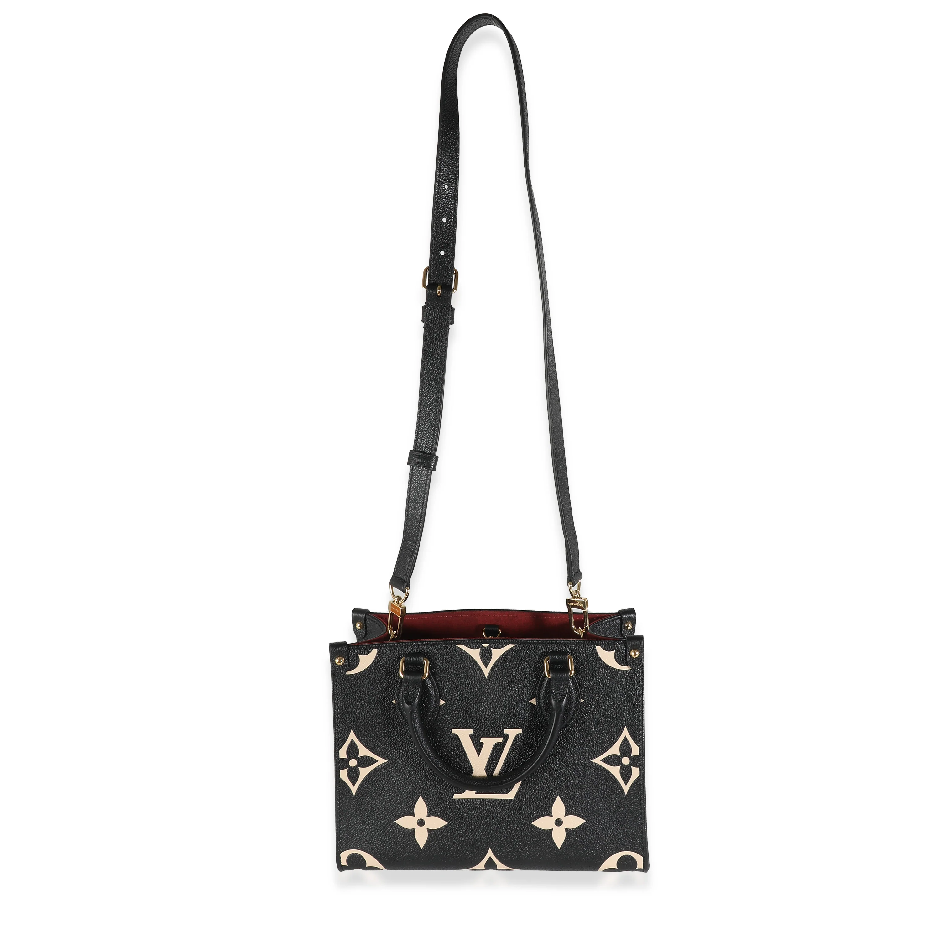 Beige Black Giant Monogram Empreinte Onthego PM - Image 8