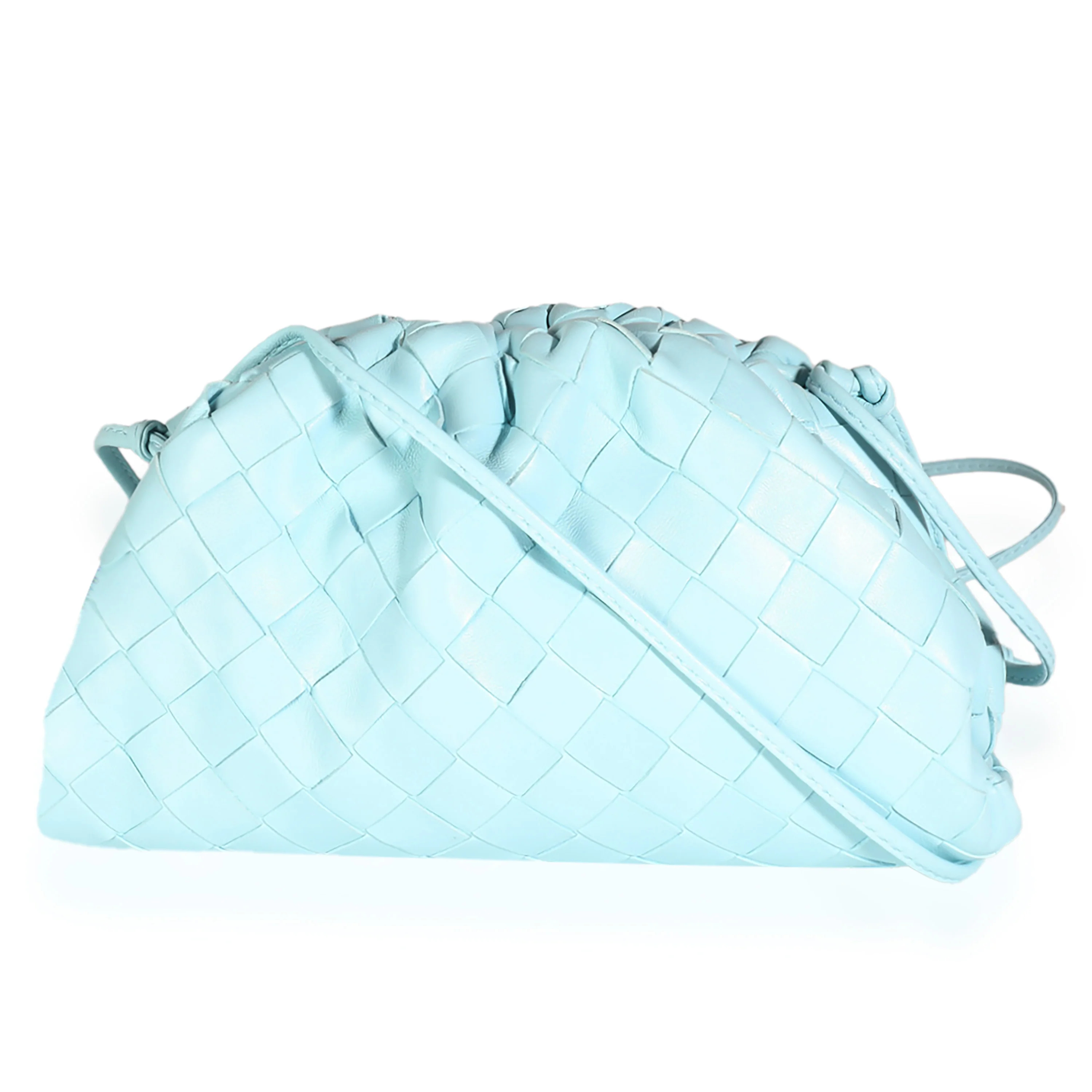 Topazio Silver Intrecciato Nappa Mini Pouch - Image 4