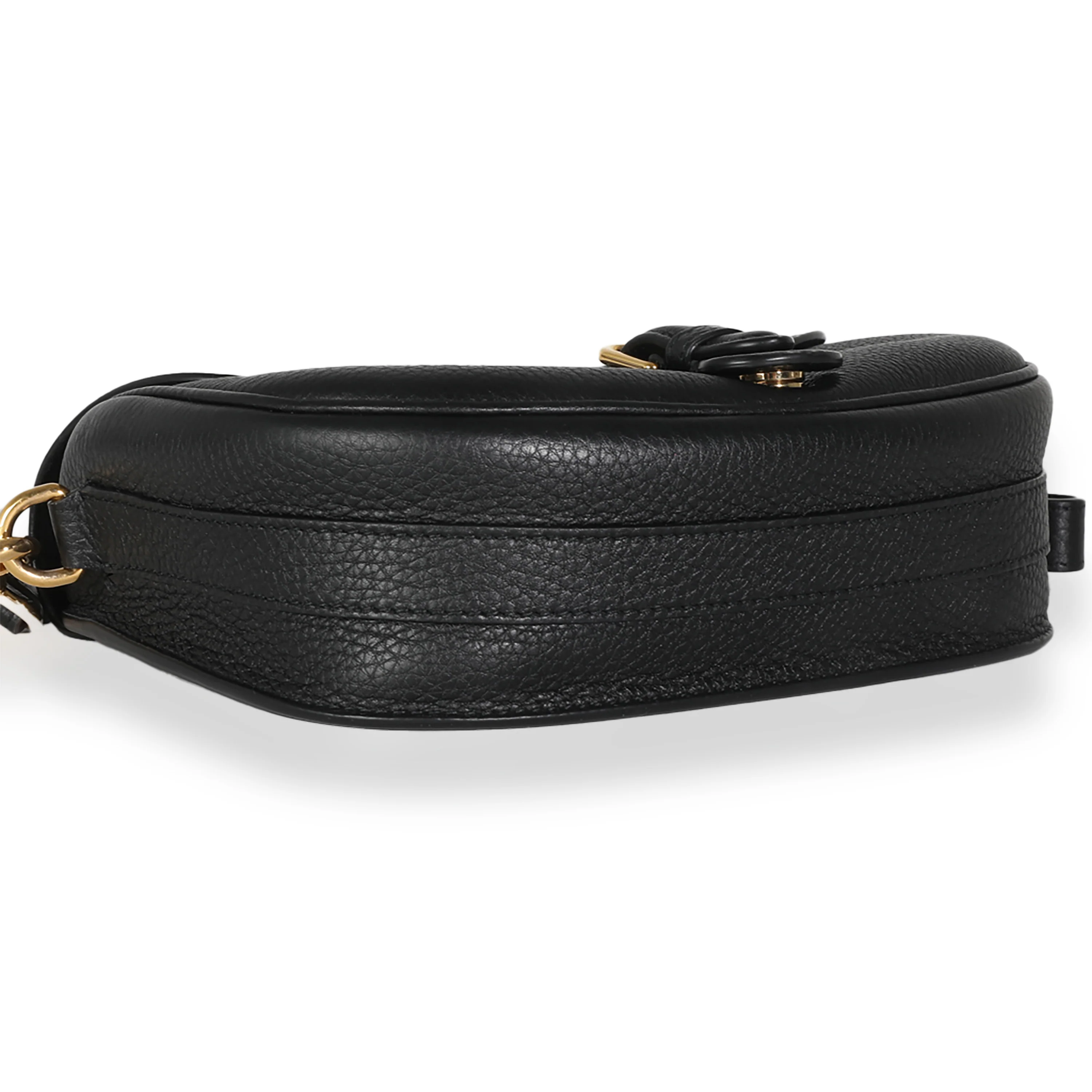 Black Grained Calfskin Medium Bobby Flap Bag - Image 6