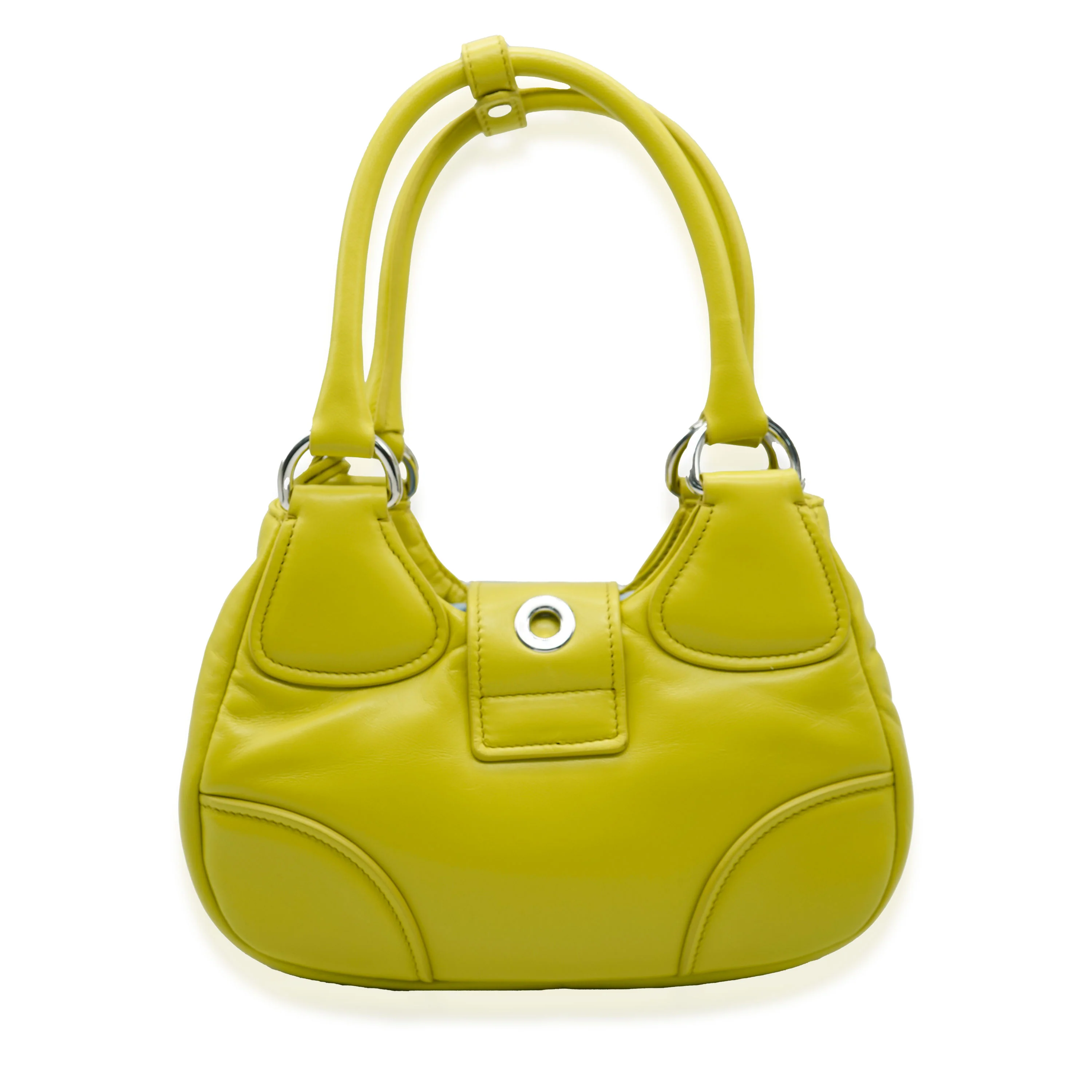 Citron Yellow Nappa Leather Soft Moon - Image 3