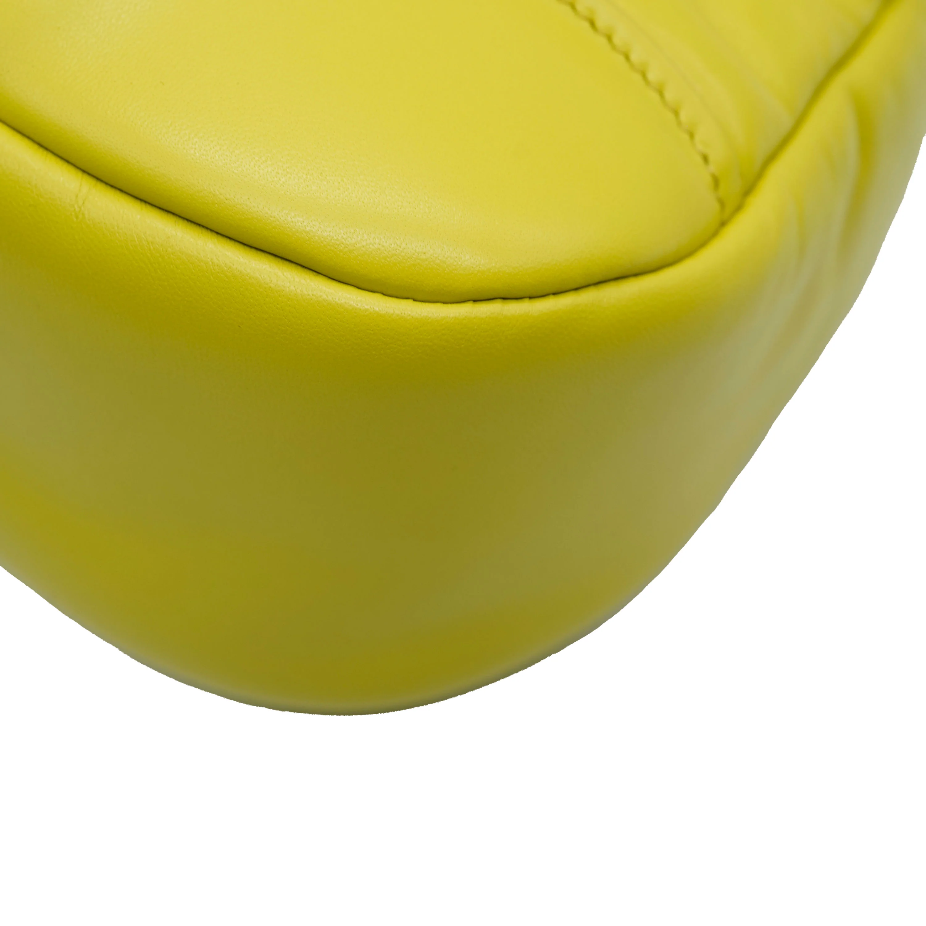Citron Yellow Nappa Leather Soft Moon - Image 6