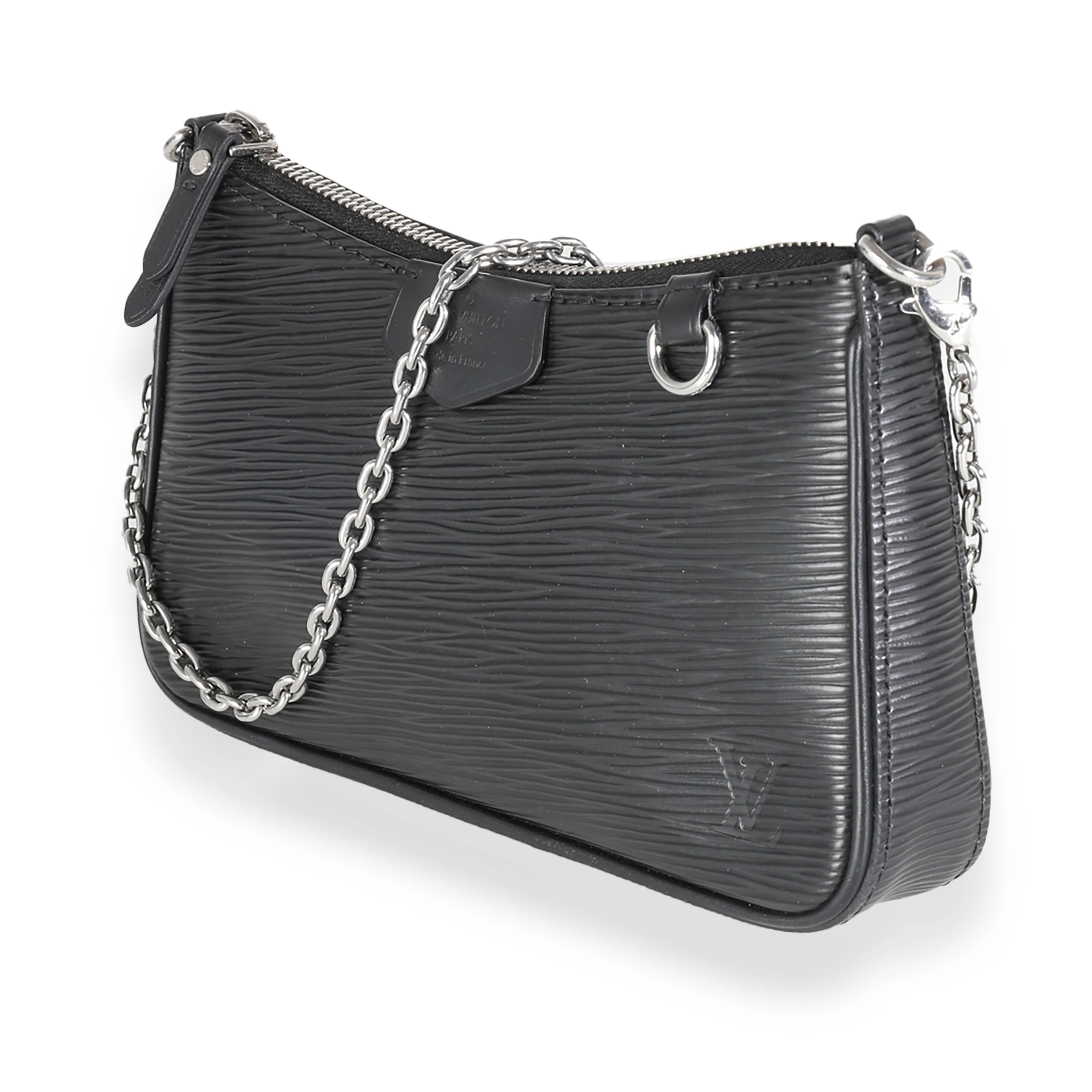 Black Epi Easy Pouch On Strap - Image 2