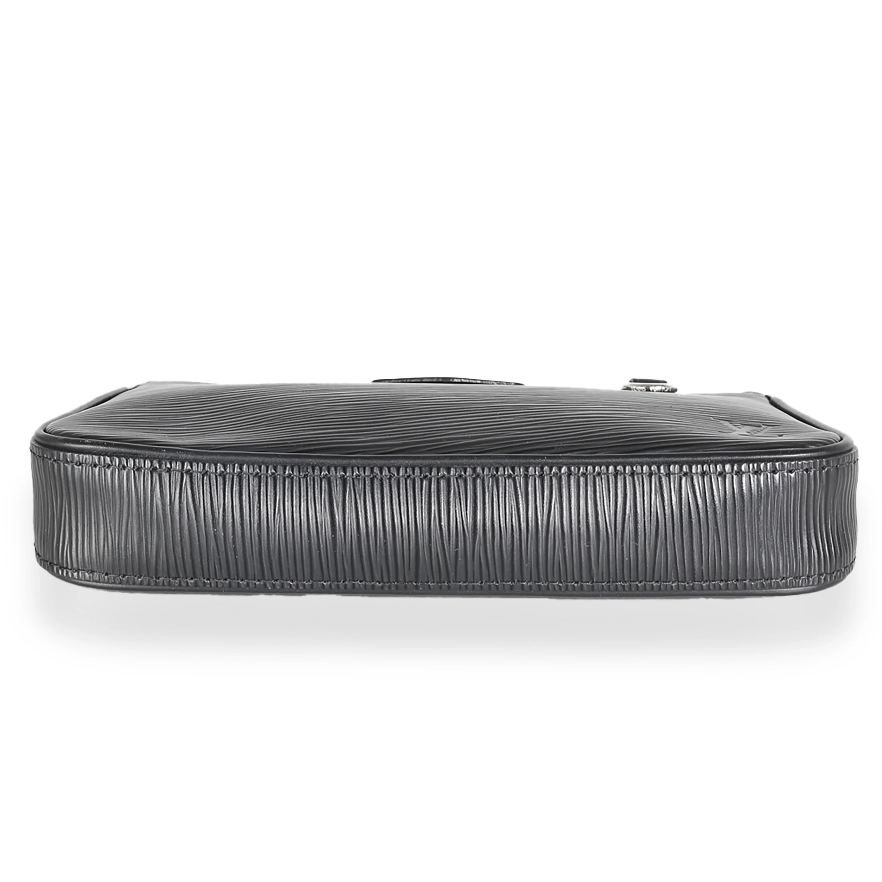 Black Epi Easy Pouch On Strap - Image 5