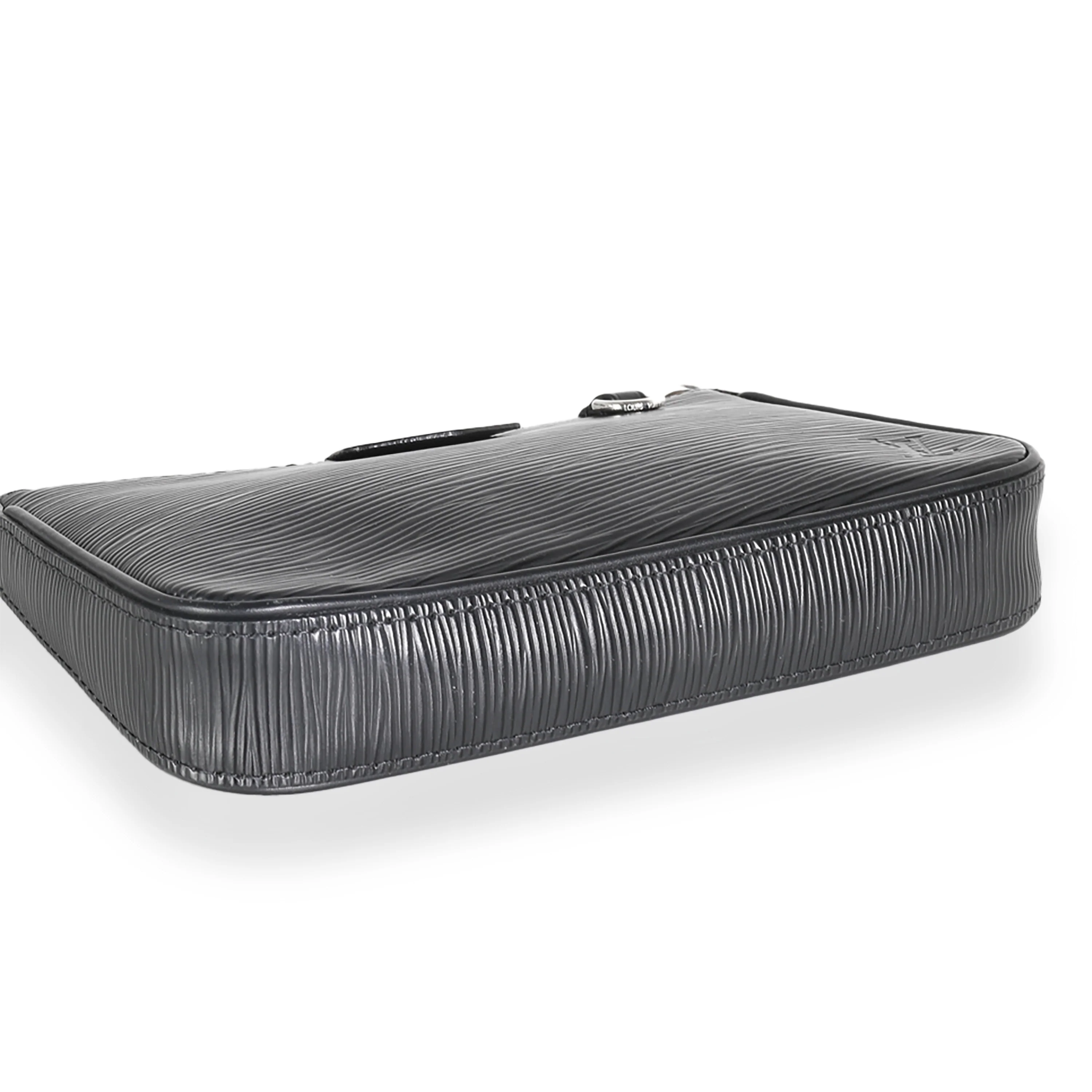 Black Epi Easy Pouch On Strap - Image 6