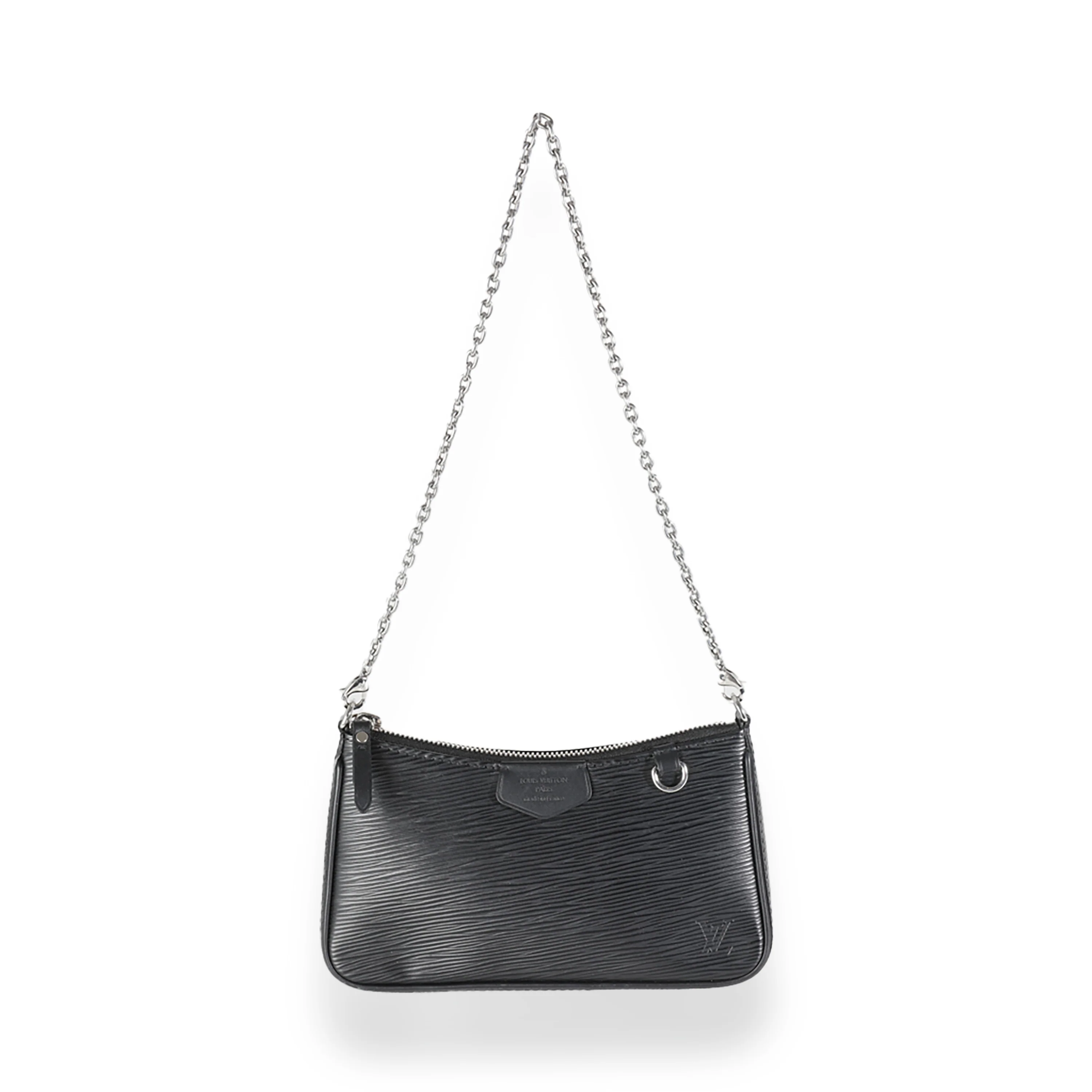 Black Epi Easy Pouch On Strap - Image 9