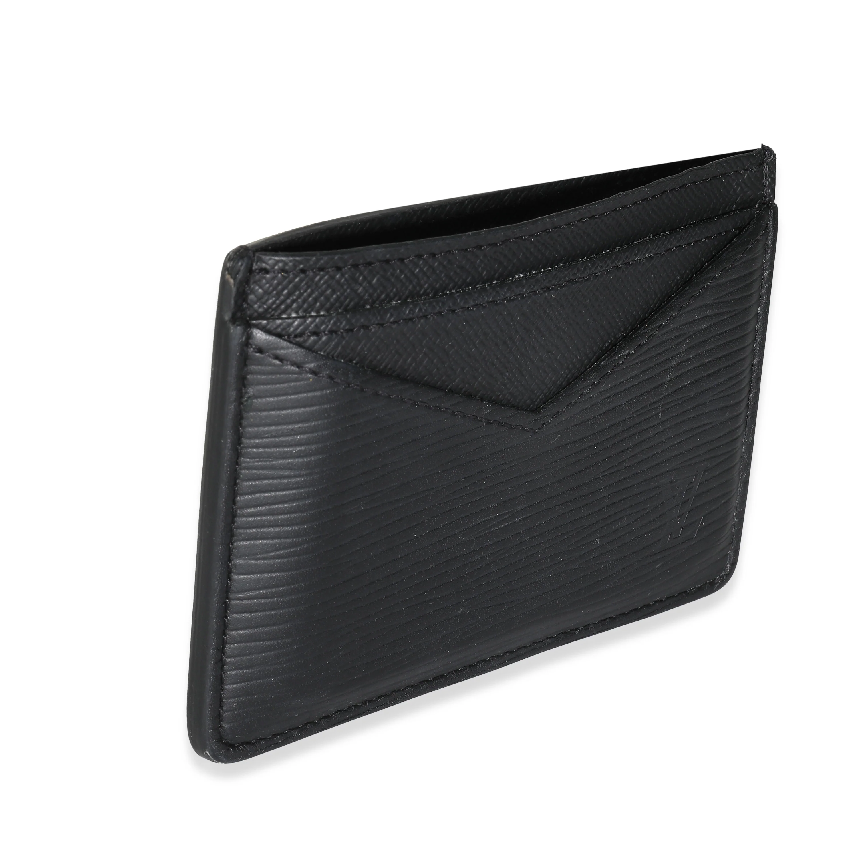 Black Epi Neo Card Holder - Image 3