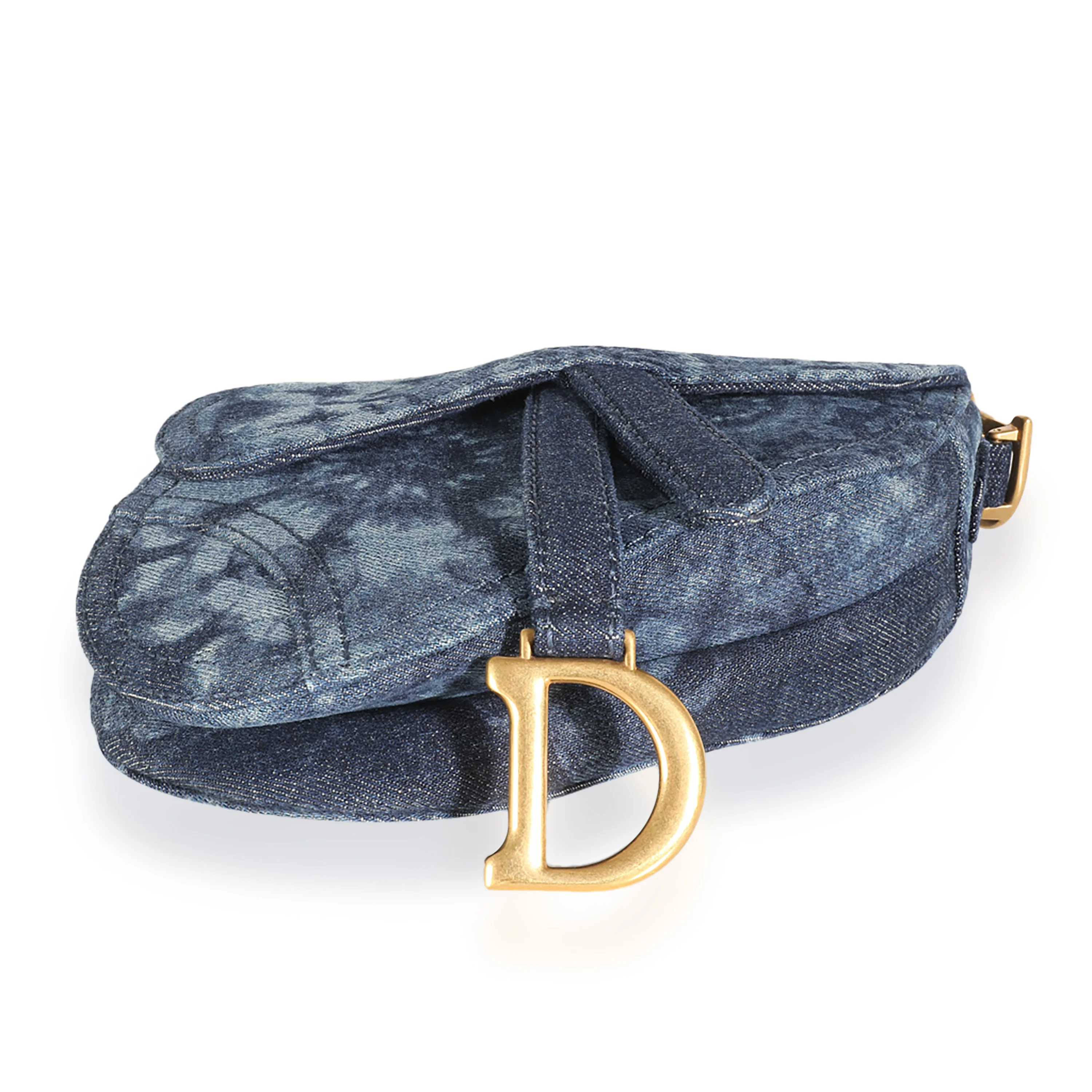 Mini Kaleidoscope Denim Mini Saddle Bag - Image 5