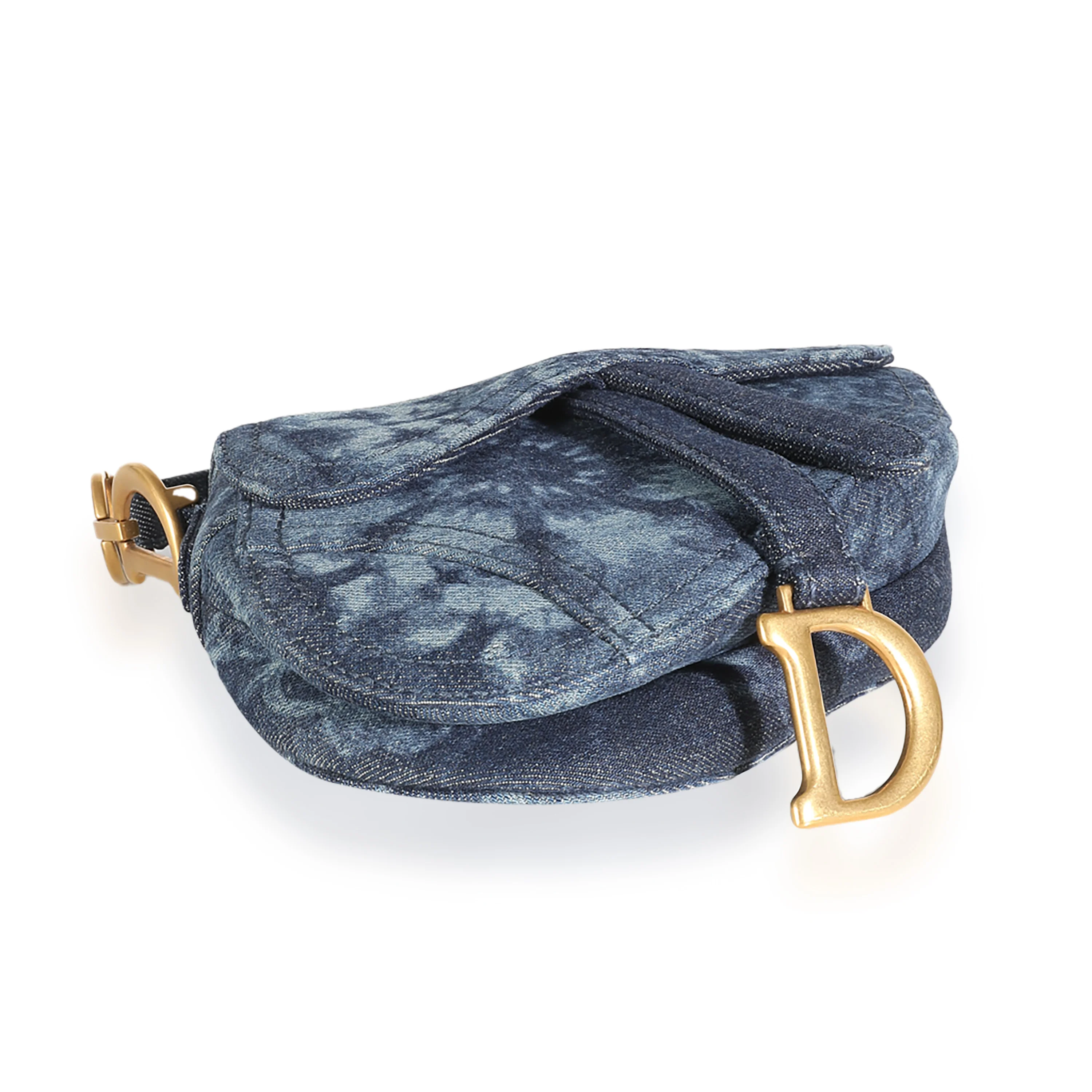 Mini Kaleidoscope Denim Mini Saddle Bag - Image 6