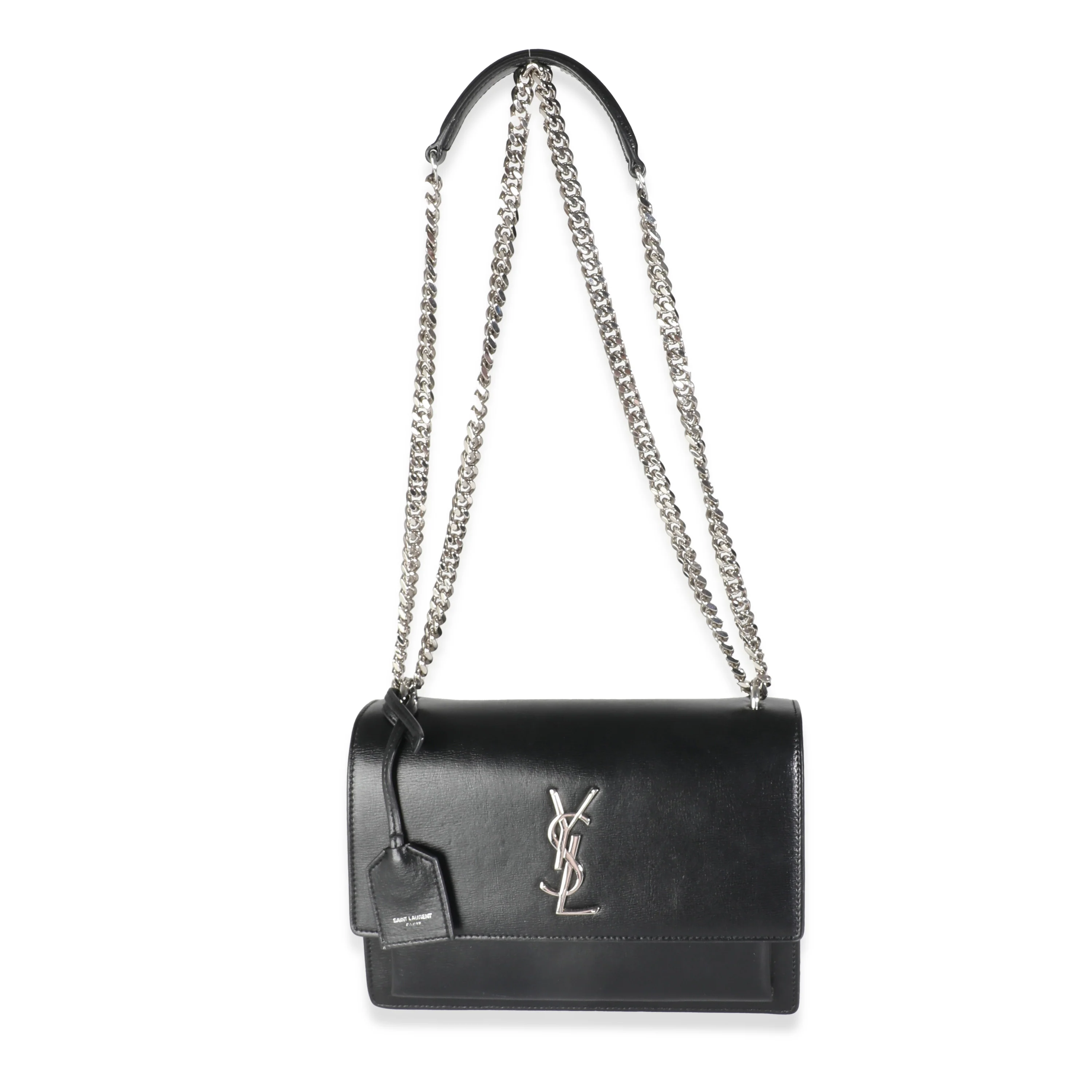 Black Calfskin Medium Monogram Sunset - Image 8