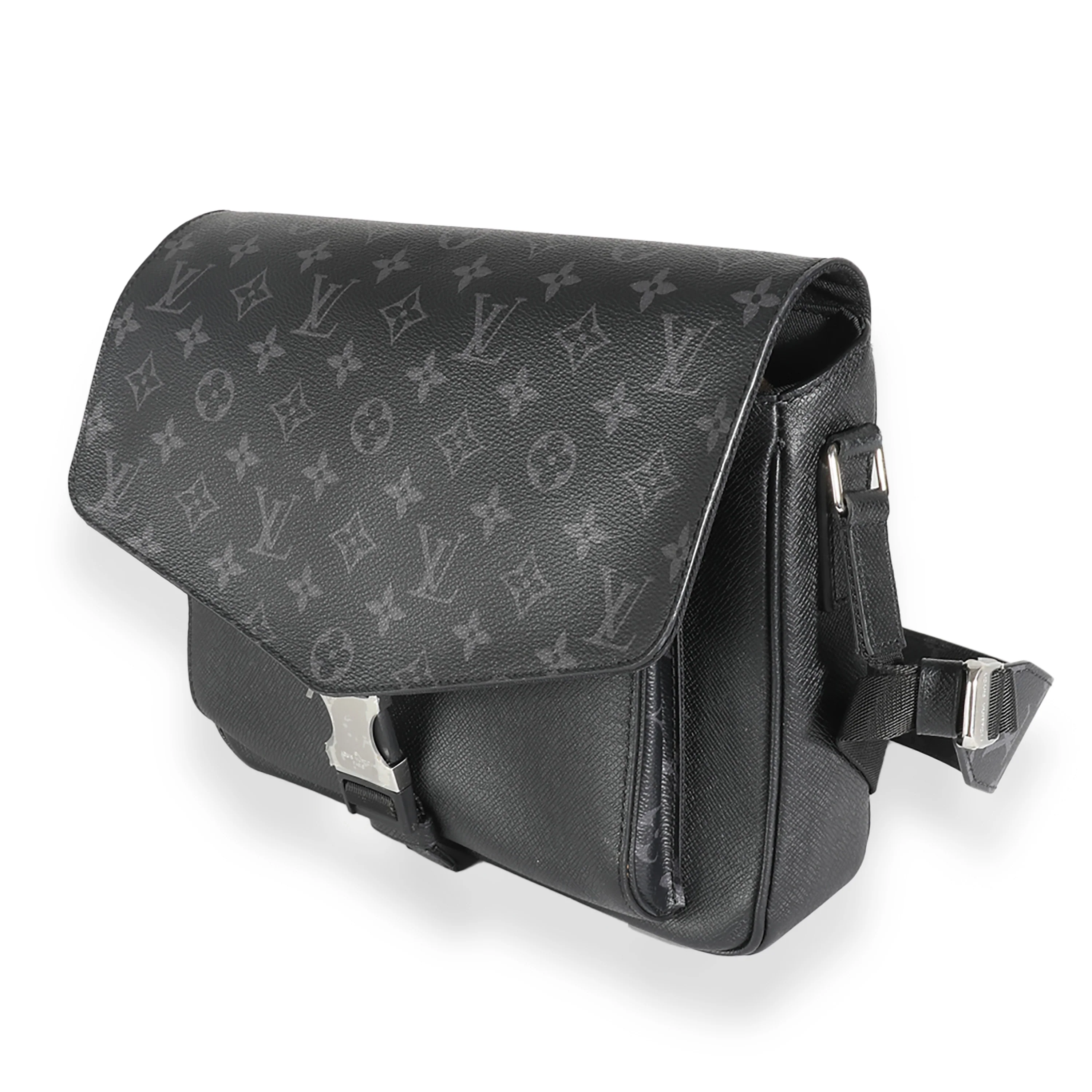 Black Taigarama Monogram Eclipse Outdoor Flap Messenger - Image 2
