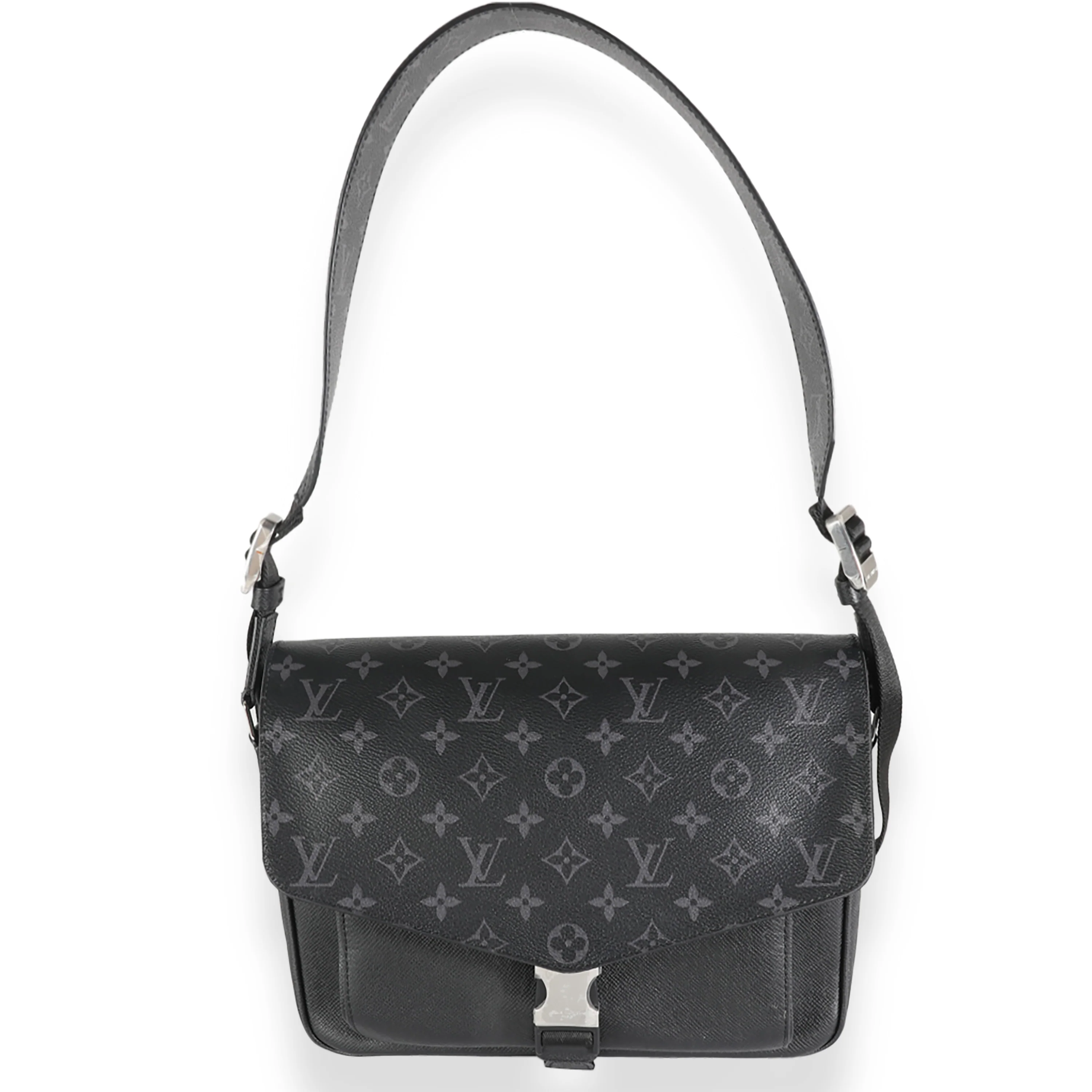 Black Taigarama Monogram Eclipse Outdoor Flap Messenger - Image 8