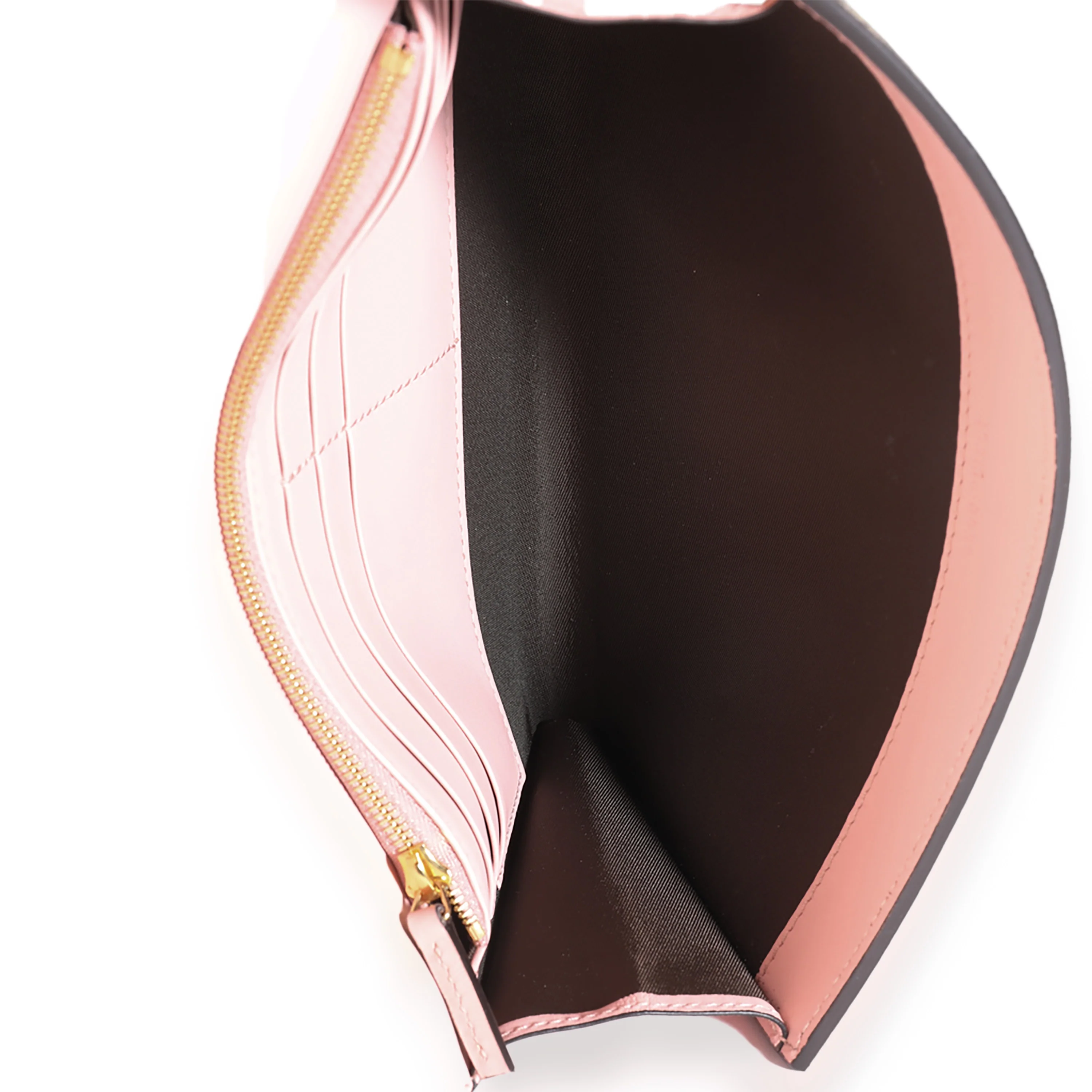 Pink Calfskin GG Supreme Canvas Padlock Clutch - Image 8