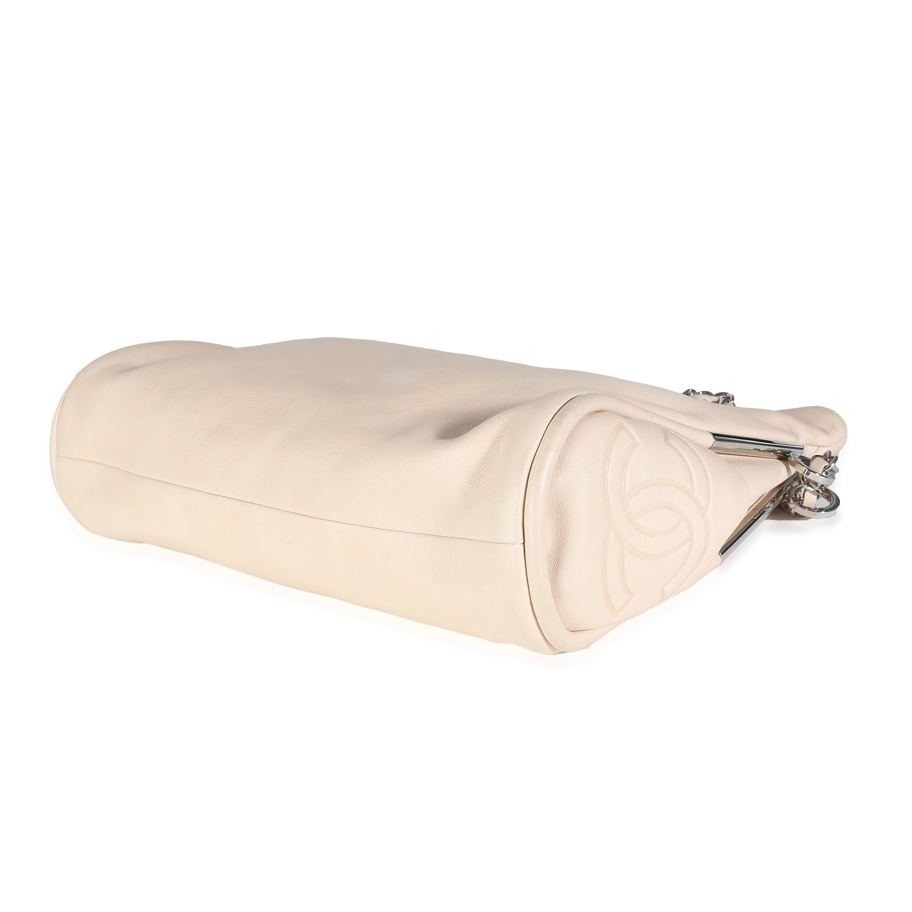 Beige Lambskin Ultimate Soft Hobo - Image 4