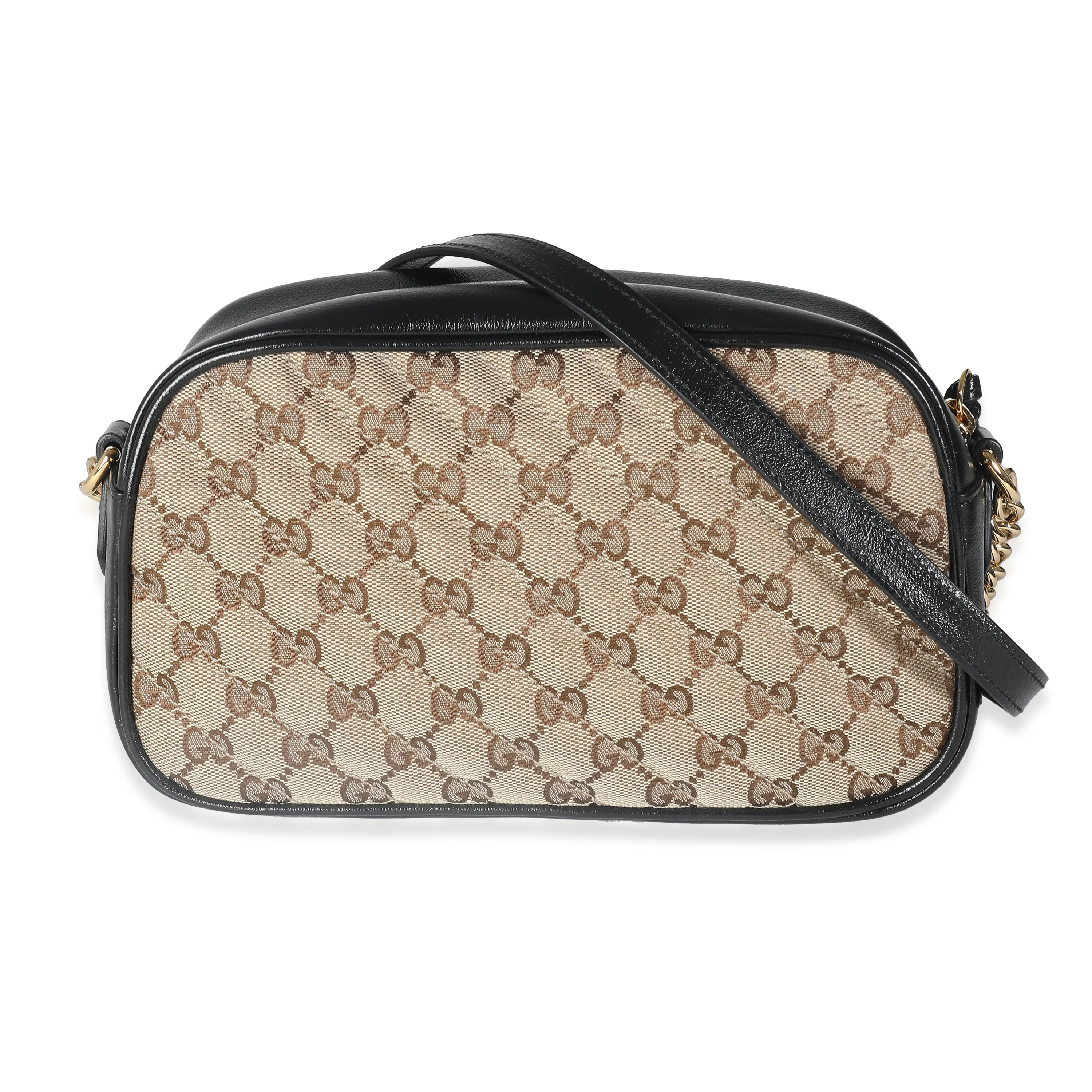 Beige Matelasse Diagonal GG Canvas Small Marmont Shoulder Bag - Image 4