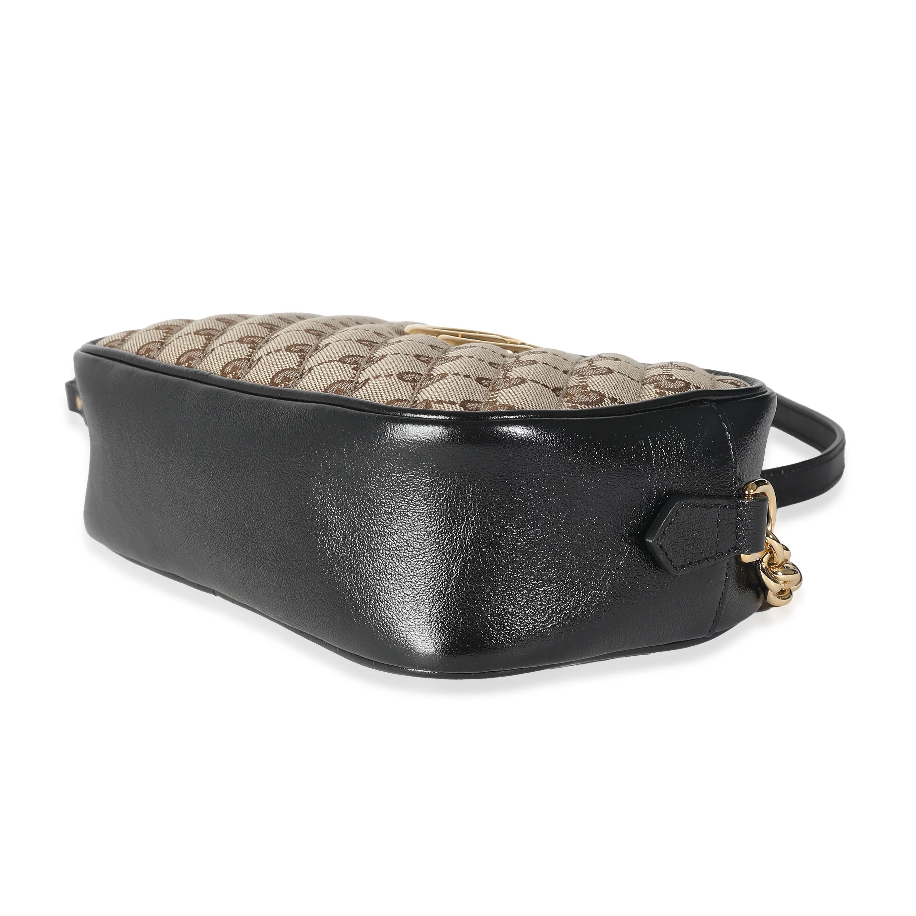Beige Matelasse Diagonal GG Canvas Small Marmont Shoulder Bag - Image 7