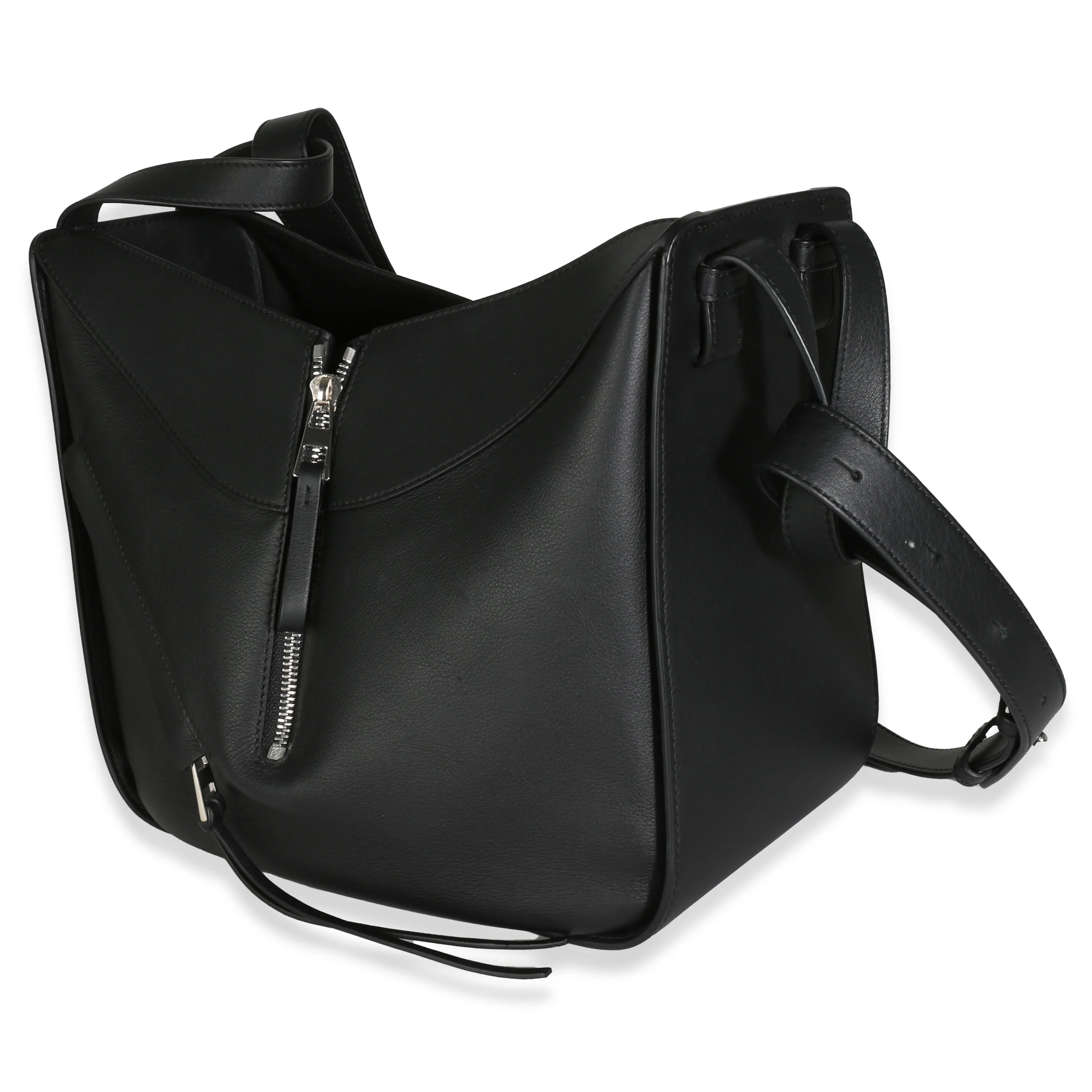 Black Calfskin Small Hammock Bag - Image 2
