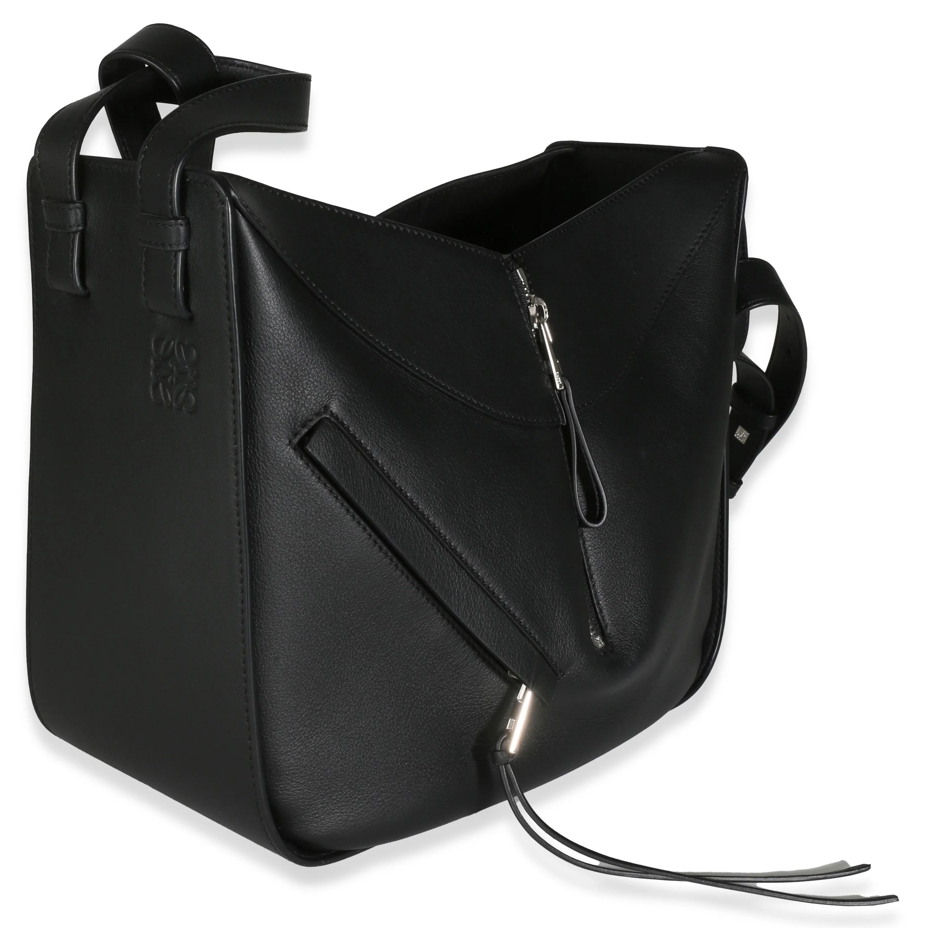 Black Calfskin Small Hammock Bag - Image 3