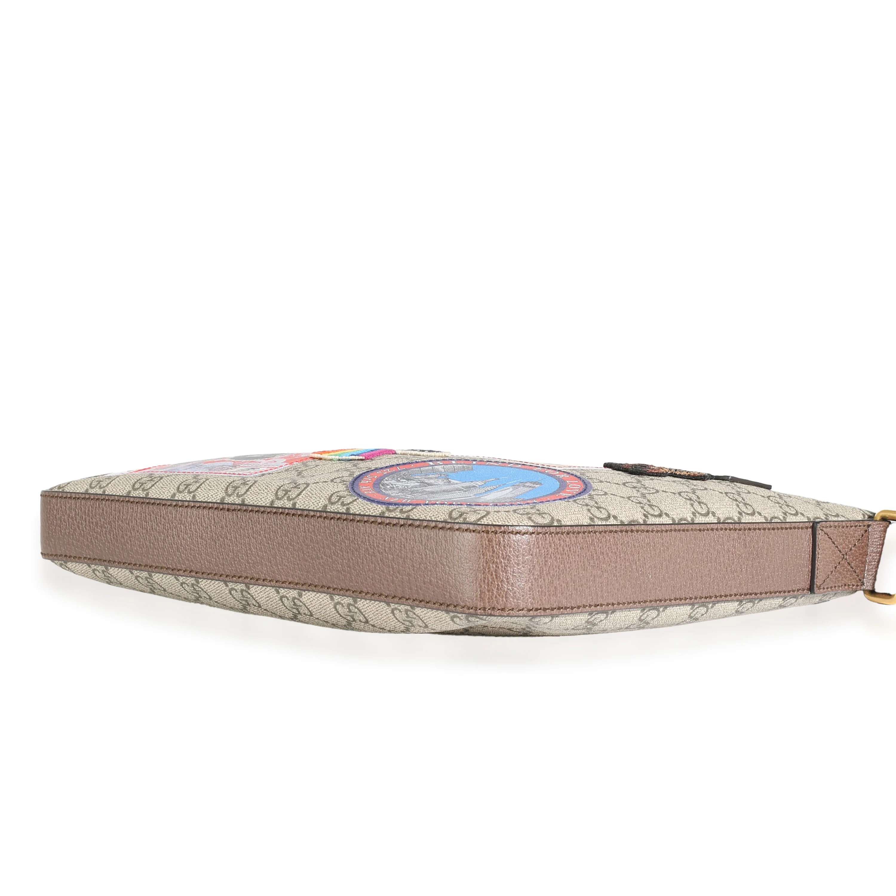 Soft GG Supreme Monogram Courrier Web Medium Flat Messenger - Image 7