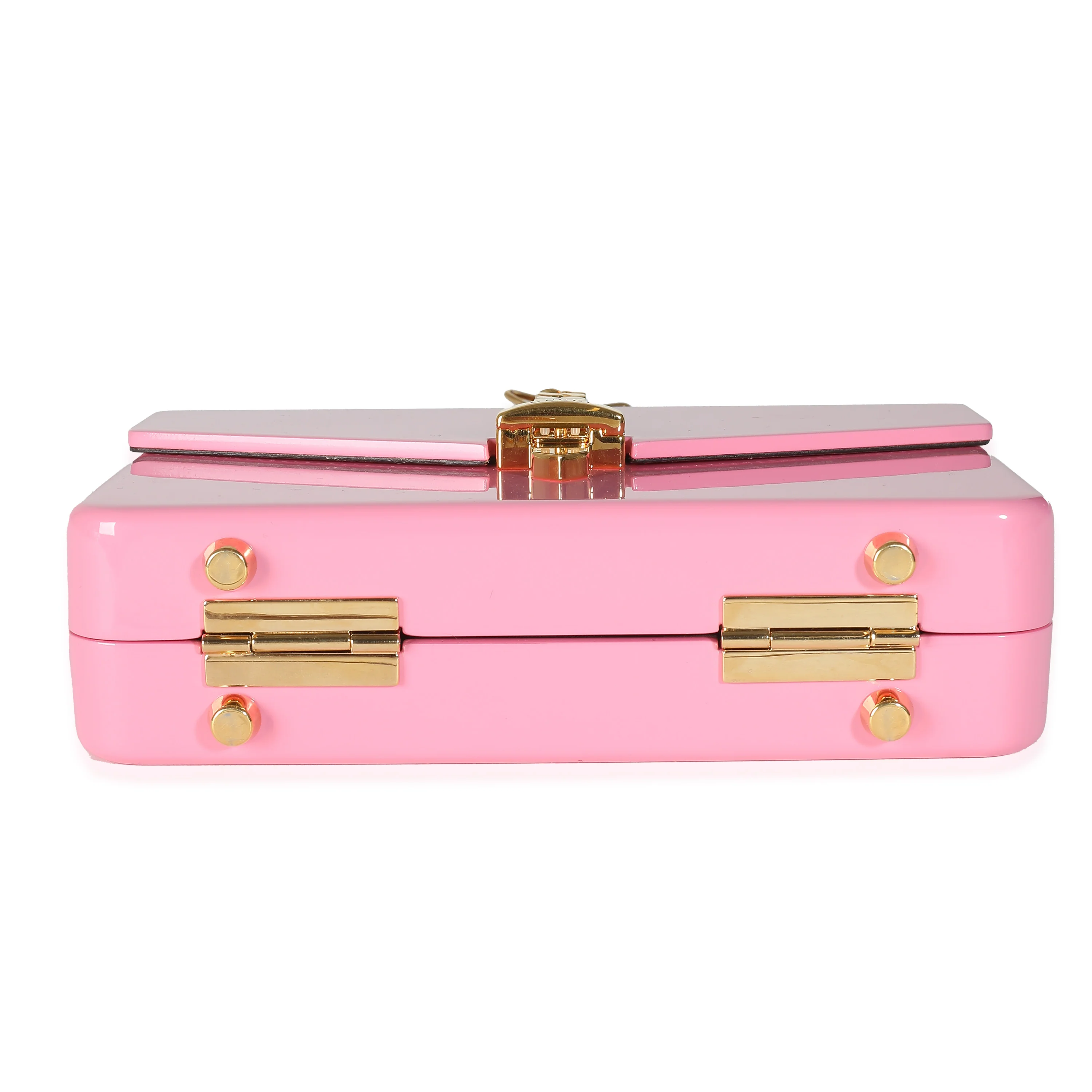 Pink Plexiglass Mini Sylvie 1969 Top Handle Bag - Image 5