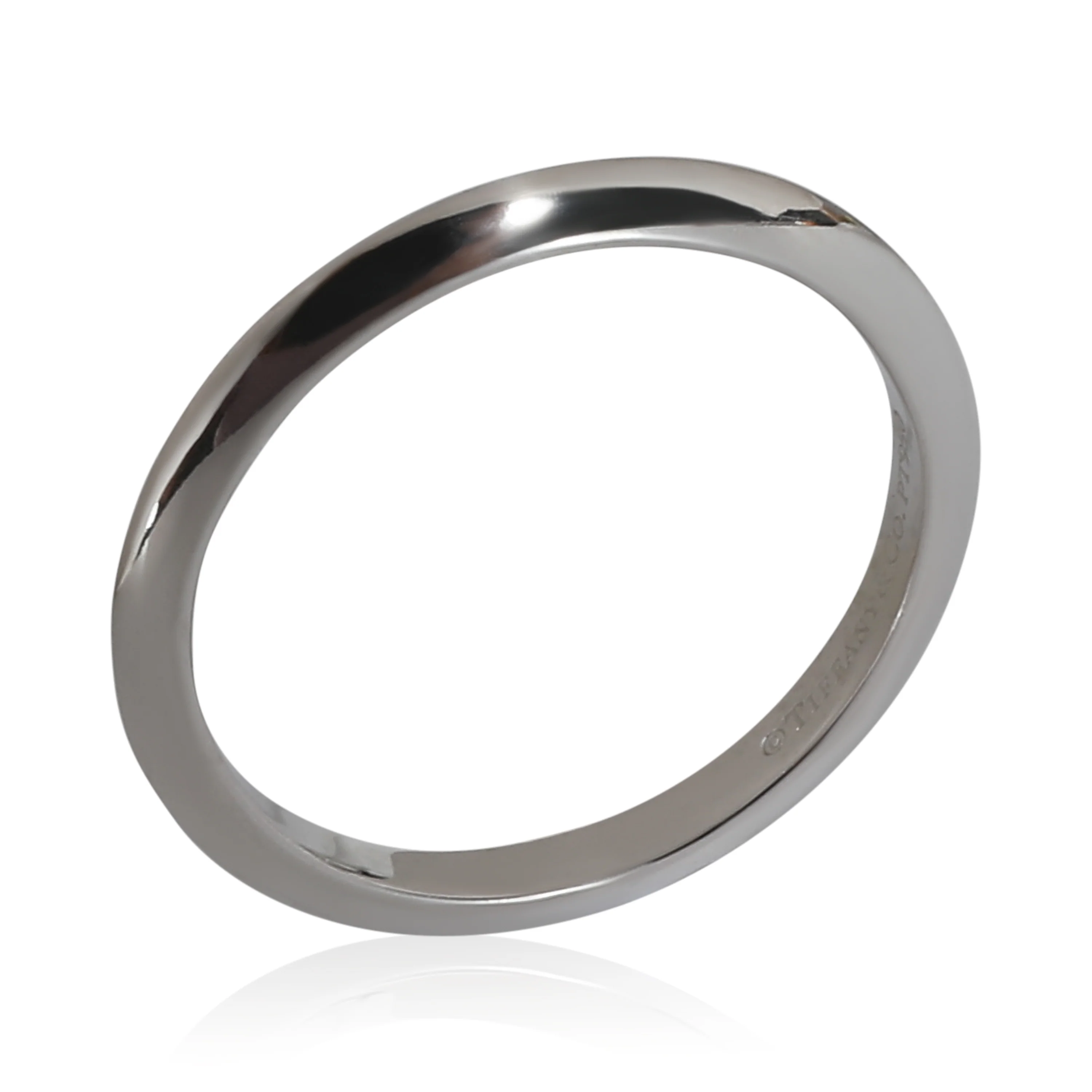 Tiffany Setting Knife Edge Band in Platinum - Image 4