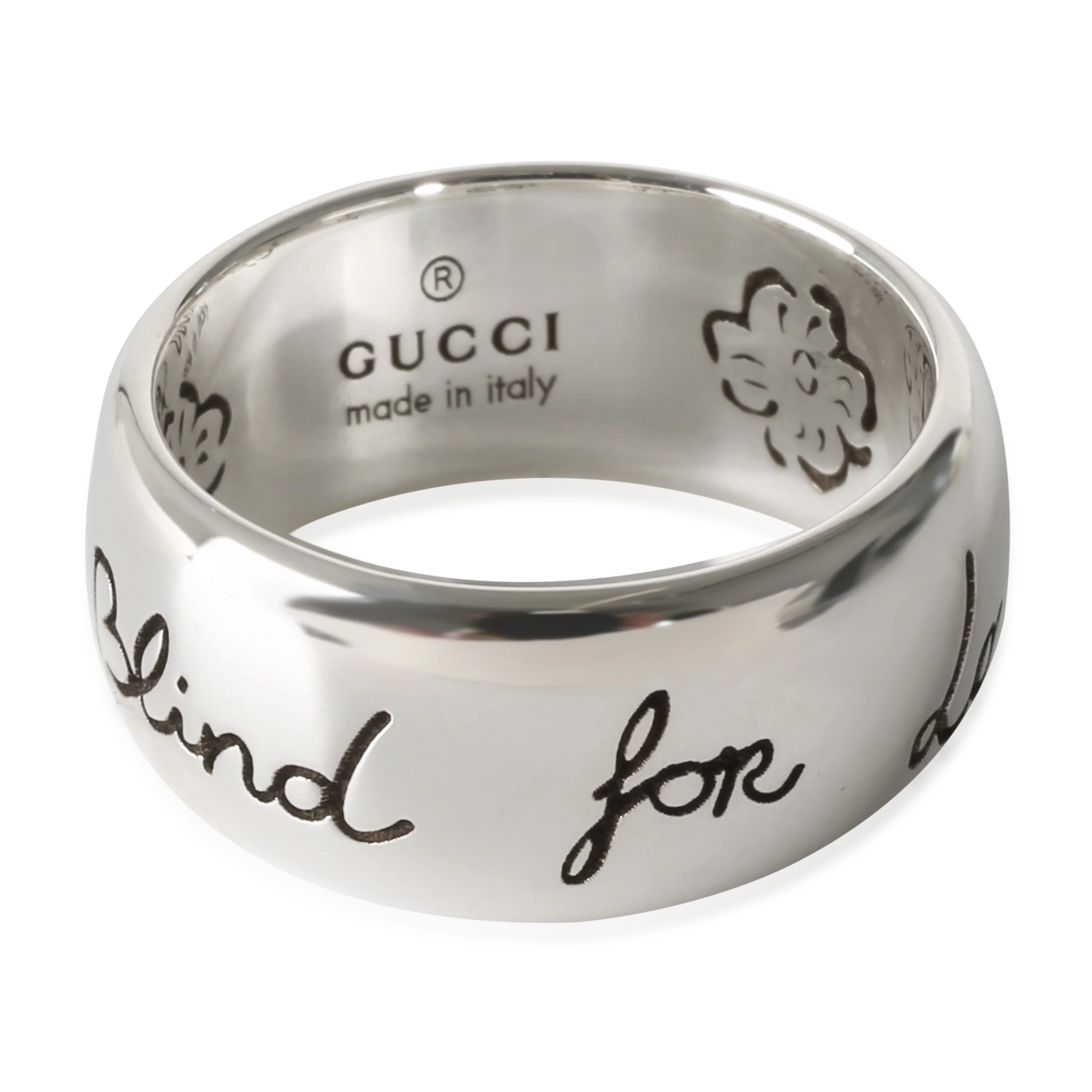 Blind for Love Band in  Sterling Silver