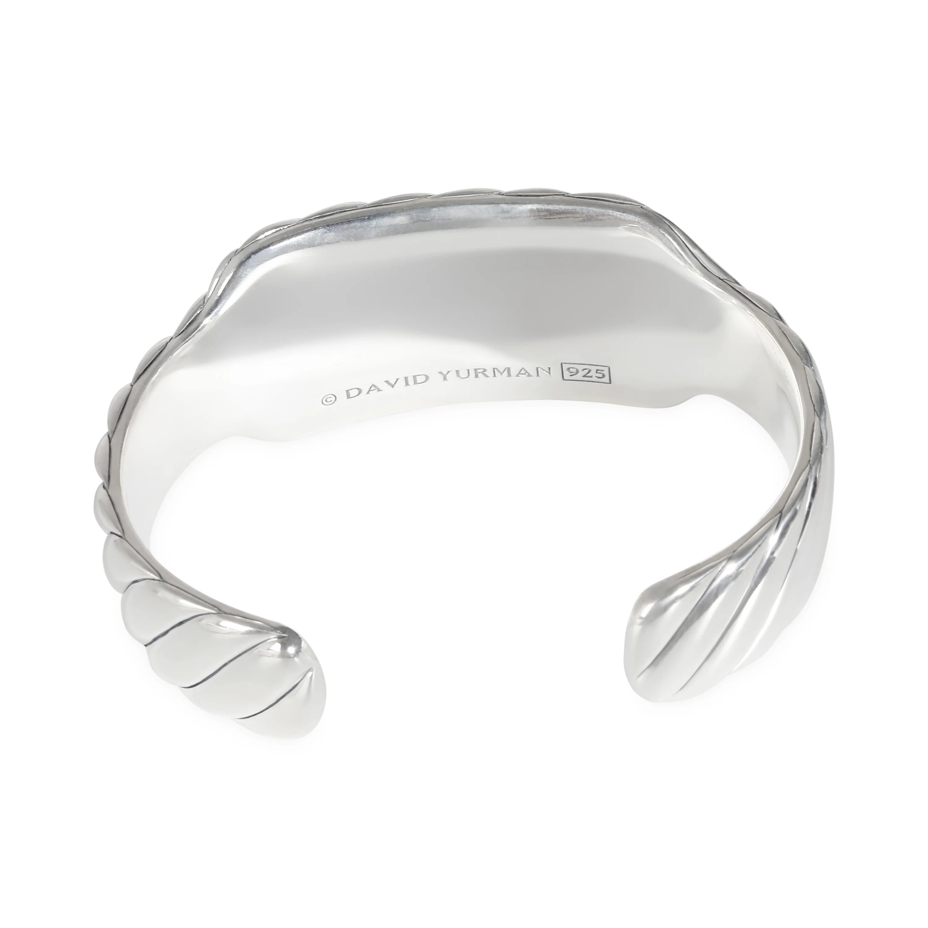 Sculpted Cable Contour Cuff Bracelet - Image 3