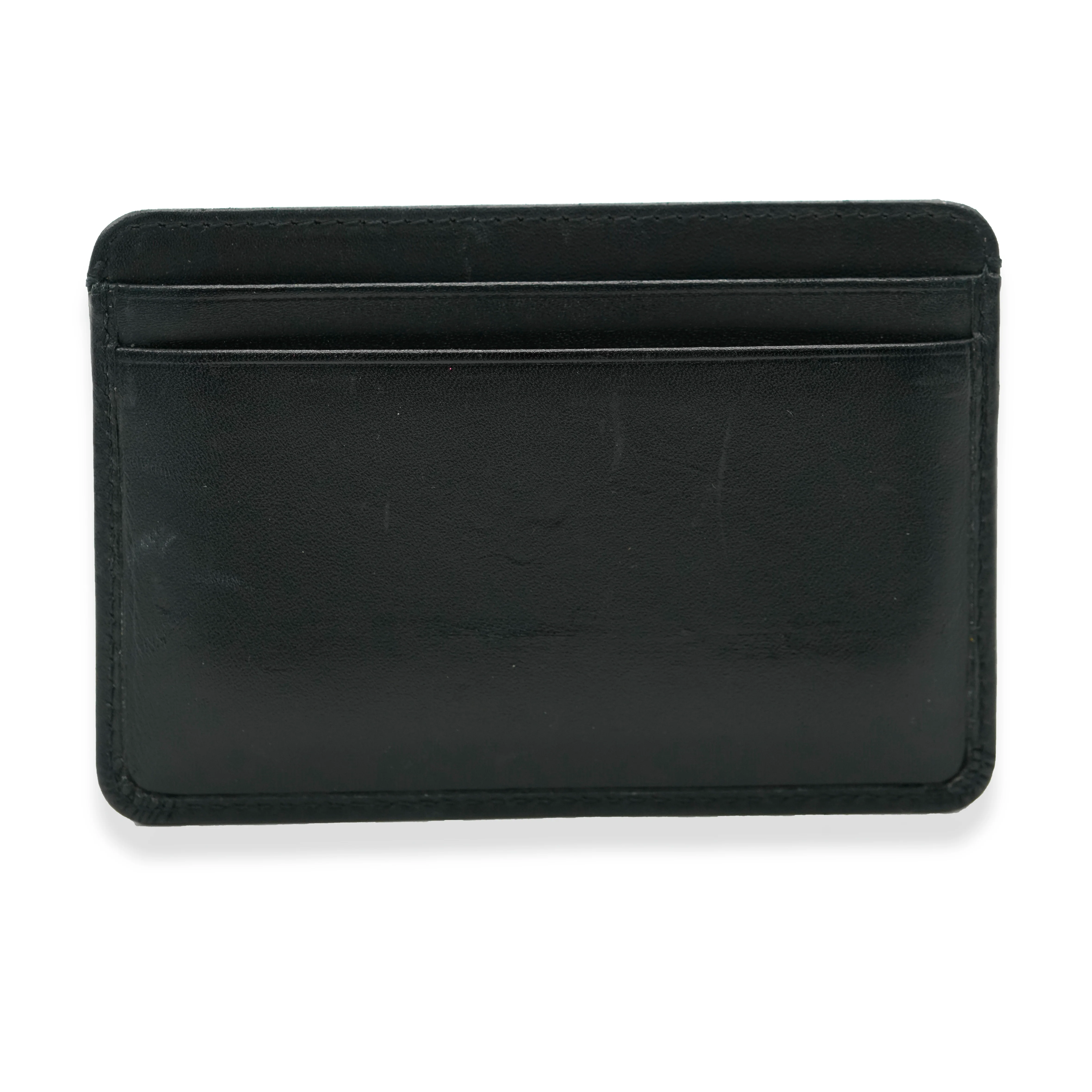 Black Quilted Lambskin Cambon Card Case - Image 4