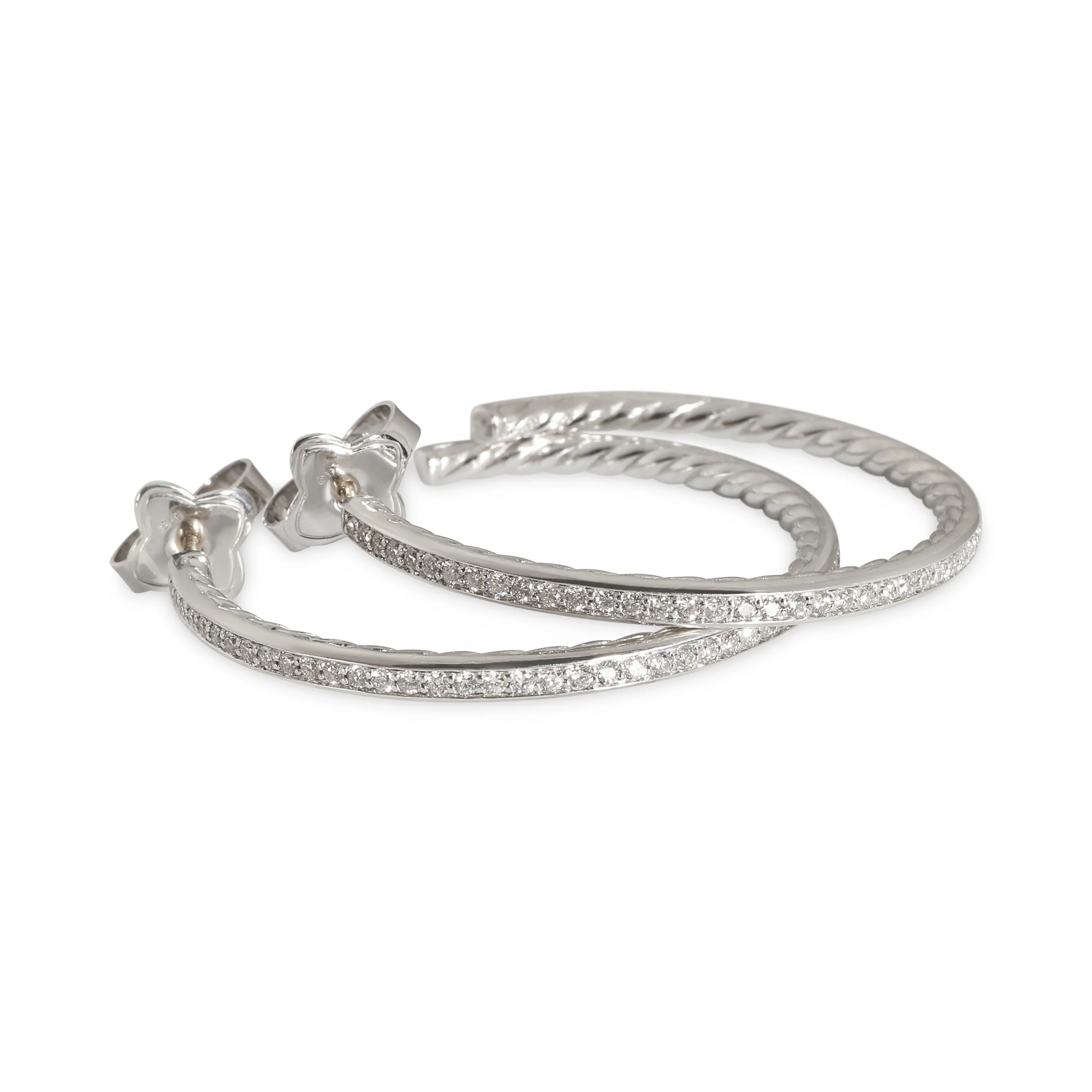 Petite Pave Collection Earrings in Sterling Silver 0.64 CTW - Image 2