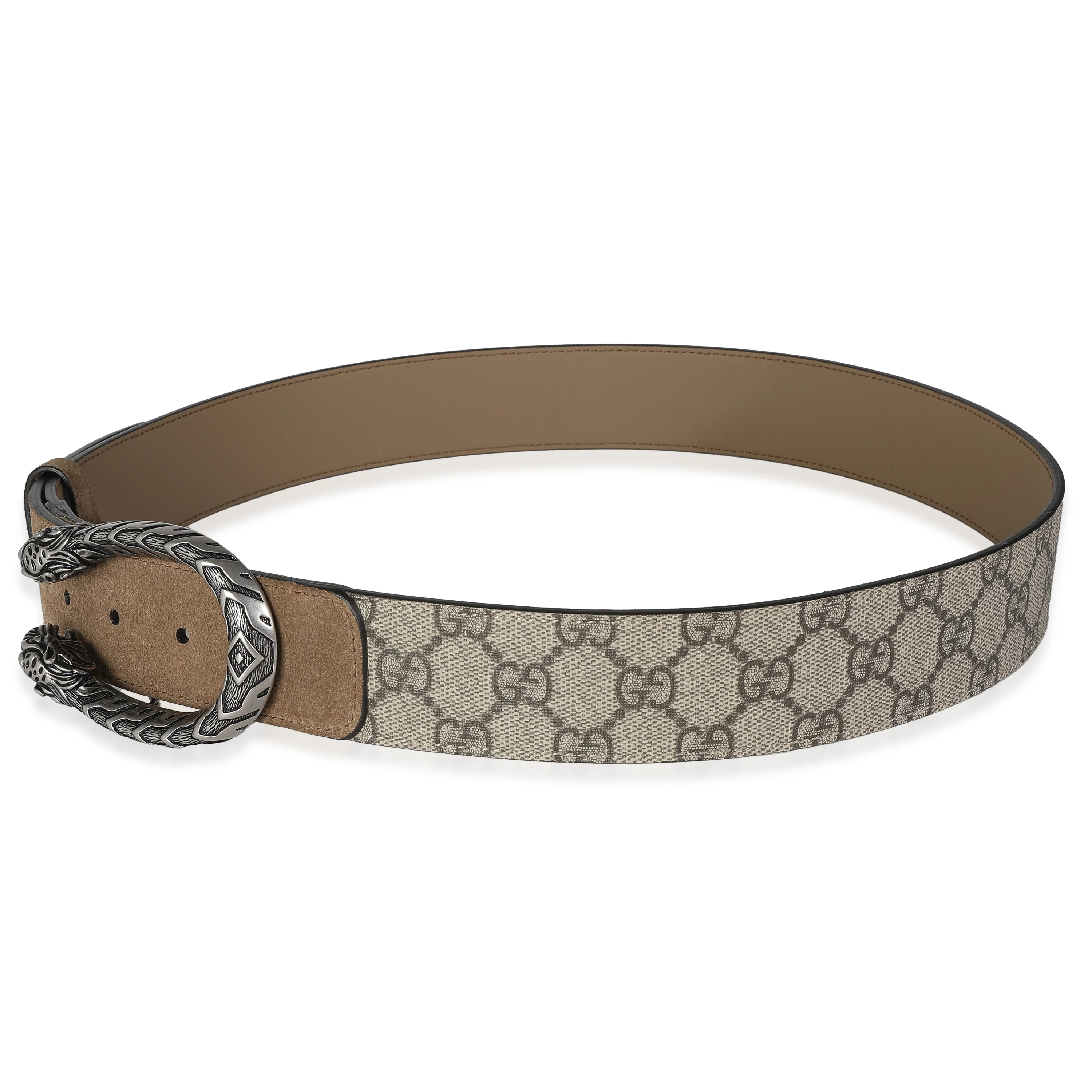 Beige GG Supreme Canvas Dionysus Belt 95/38 - Image 2