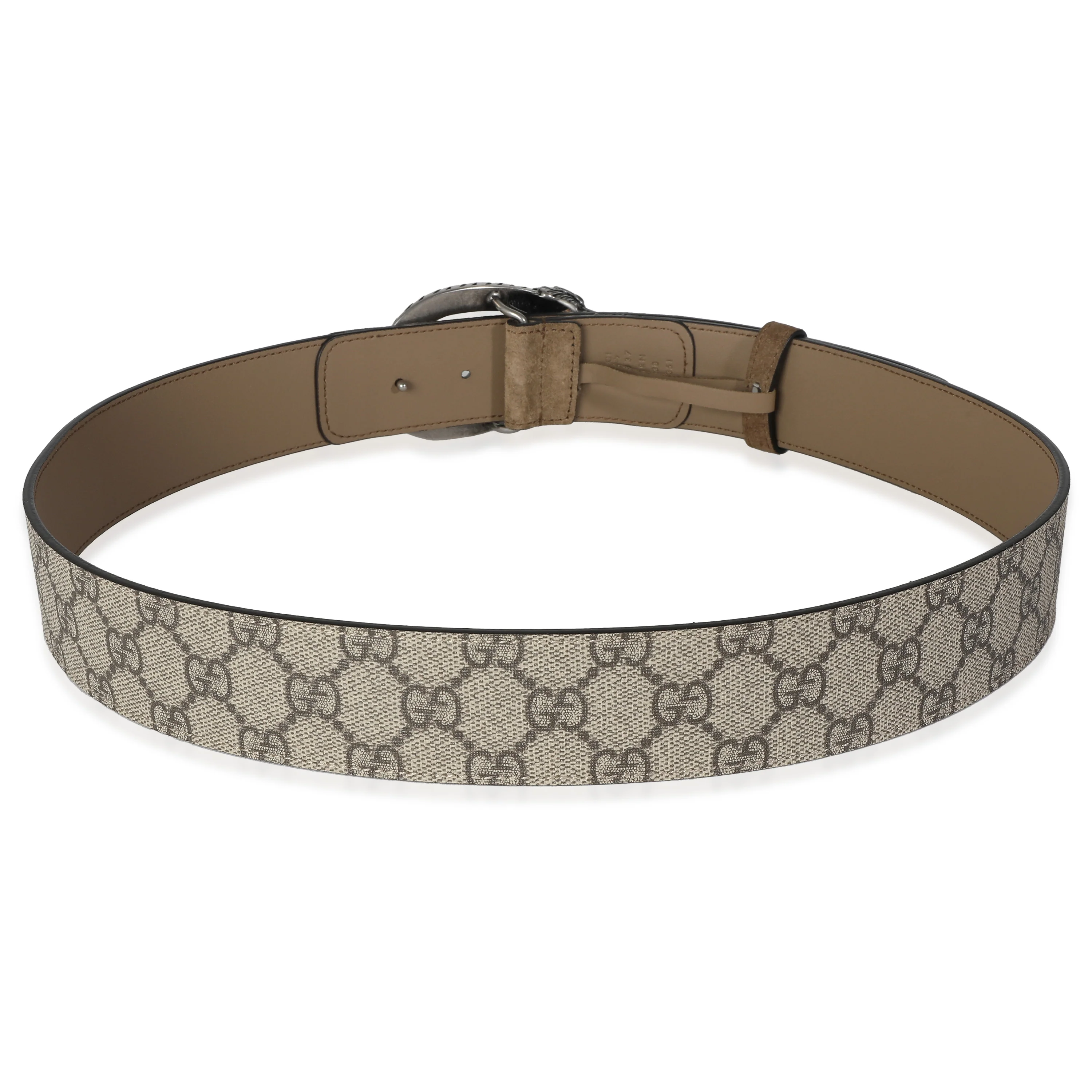 Beige GG Supreme Canvas Dionysus Belt 95/38 - Image 3
