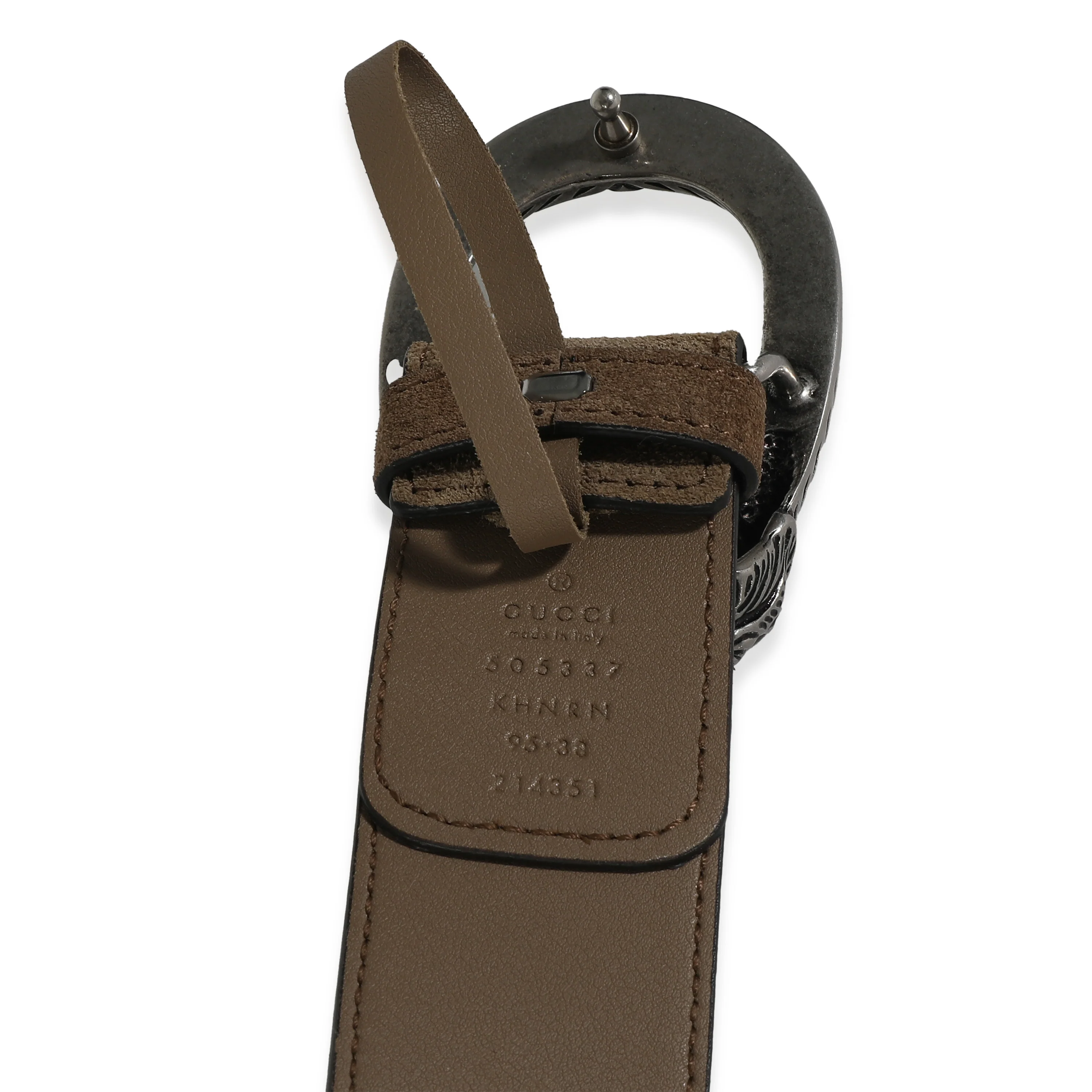 Beige GG Supreme Canvas Dionysus Belt 95/38 - Image 4