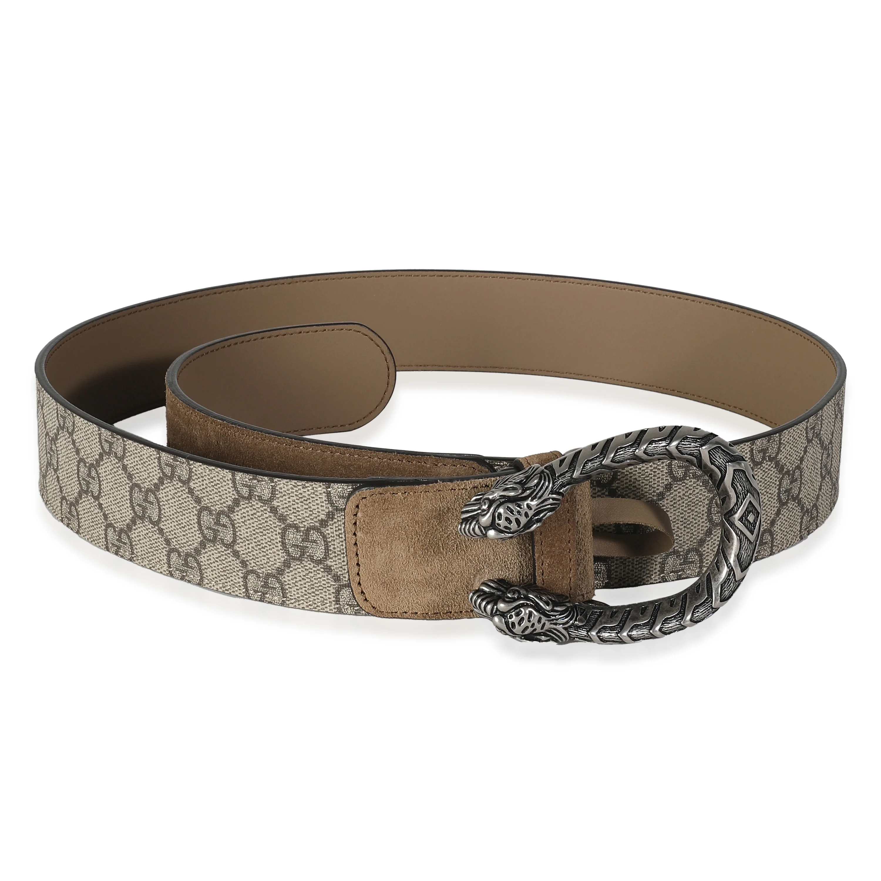Beige GG Supreme Canvas Dionysus Belt 95/38 - Image 5