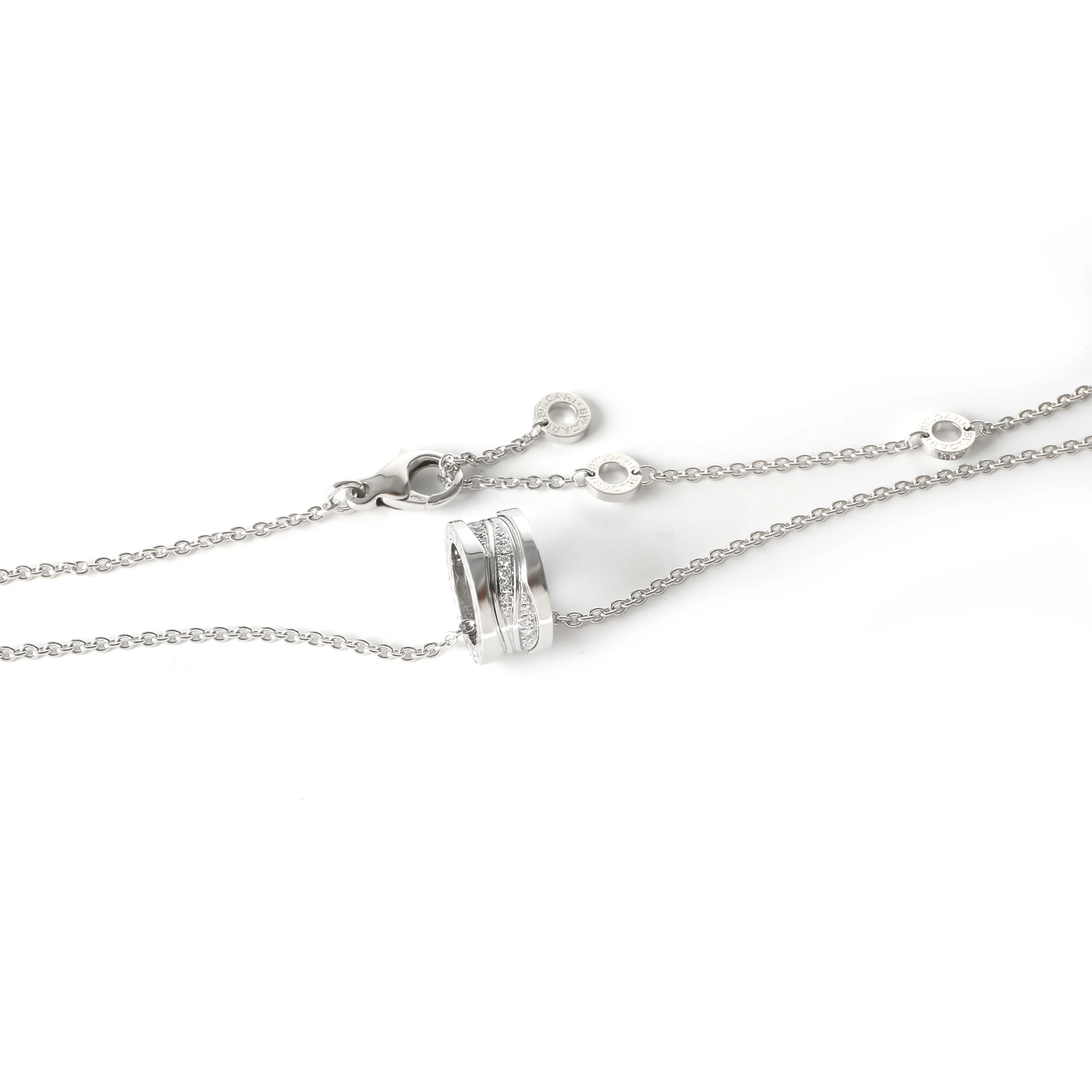 B.zero1 Pendant in 18k White Gold 0.19 CTW - Image 3